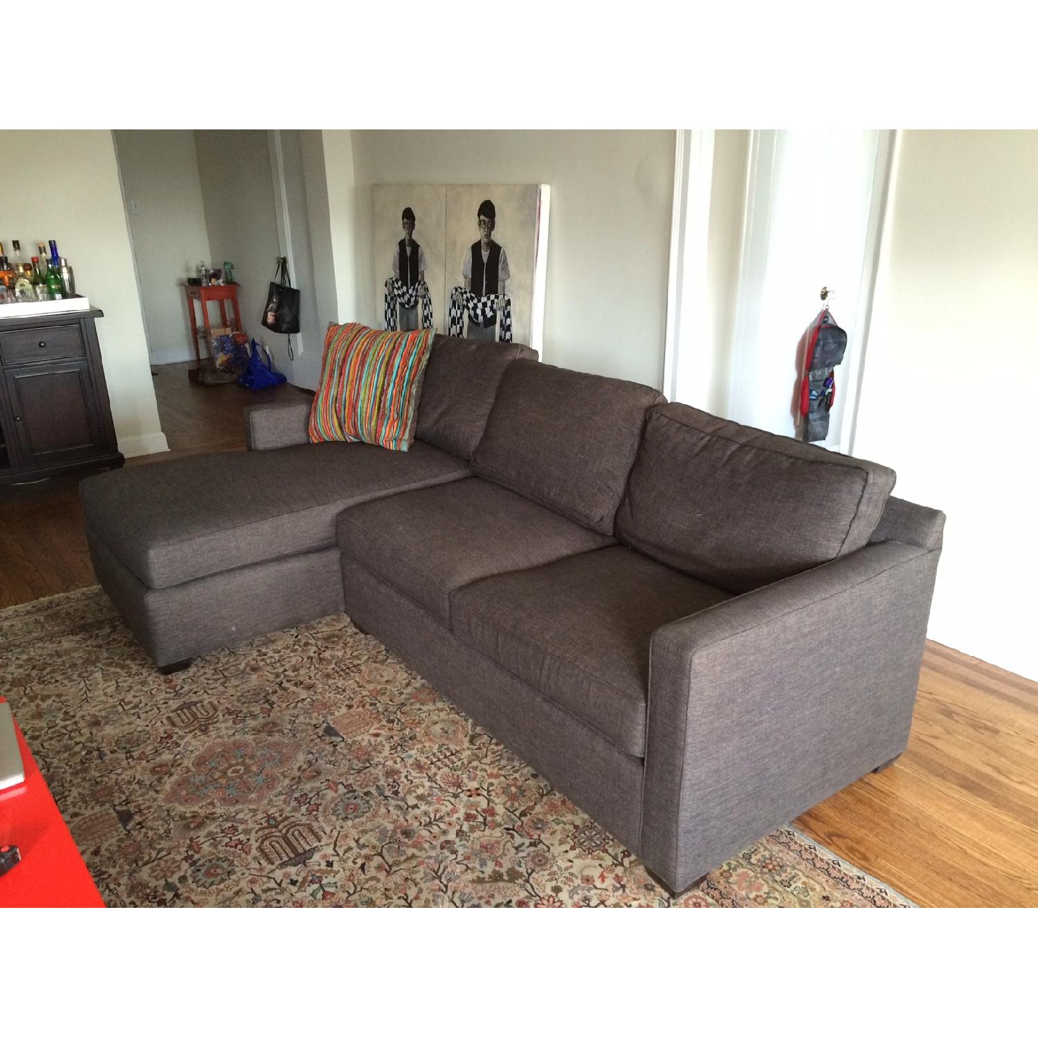 Crate & Barrel Davis 2Piece Sectional Sofa AptDeco