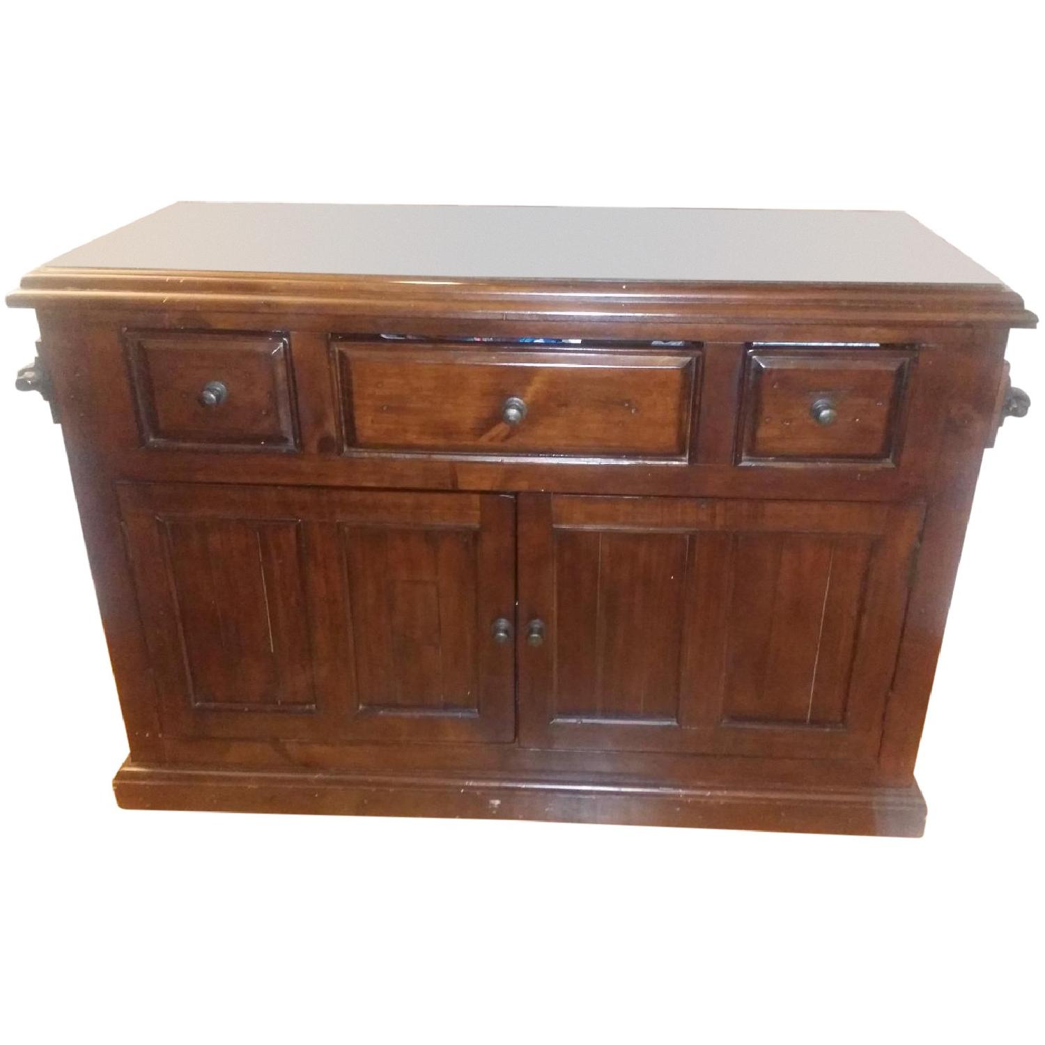 Granite Top Kitchen Island - image-0