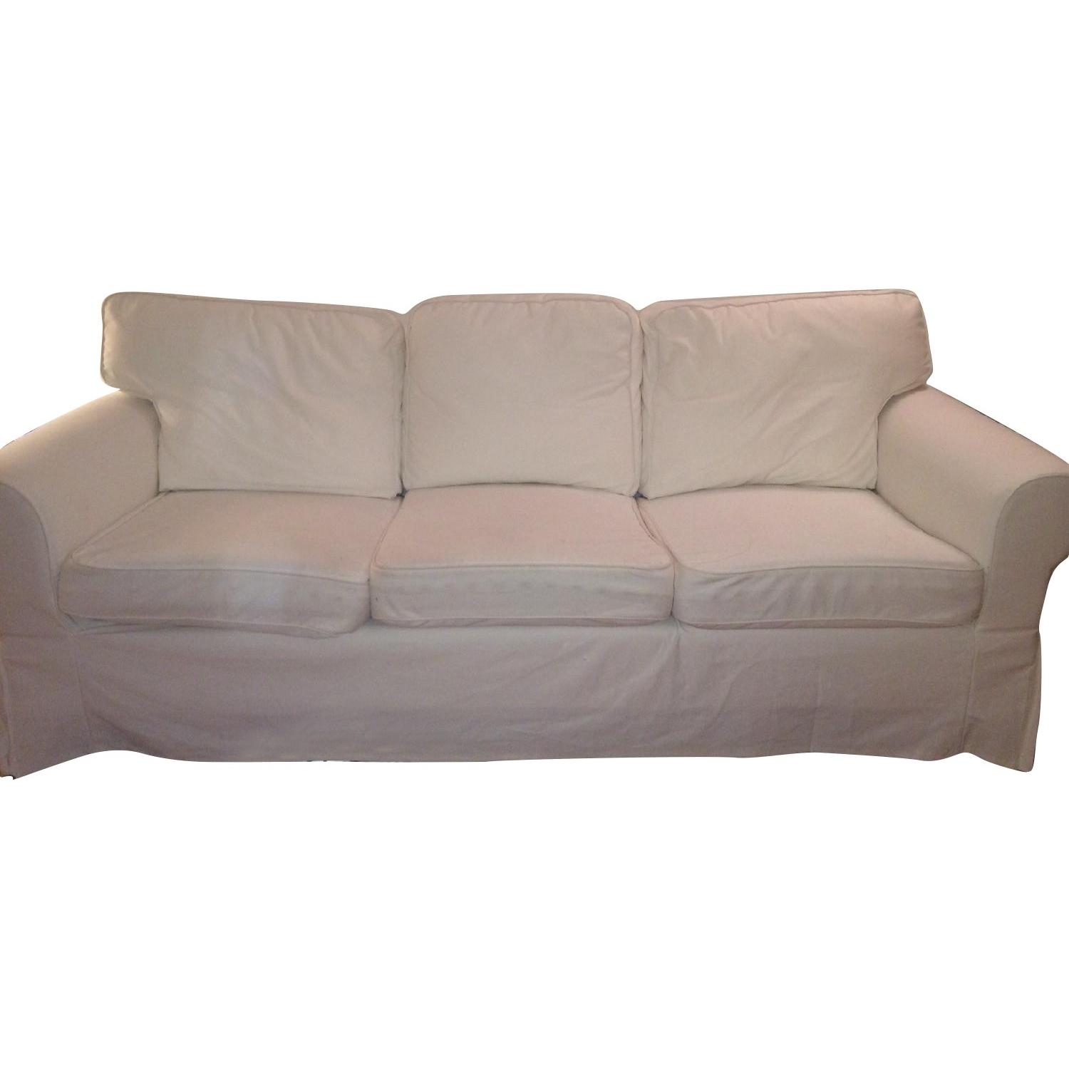 Ikea White Sofa AptDeco