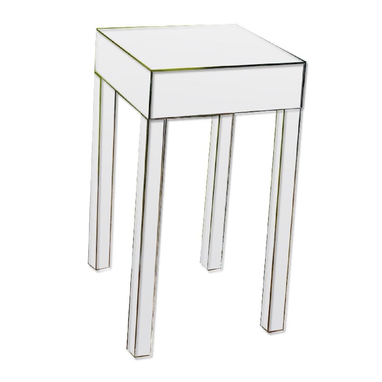 Mirrored Side Table - image-0