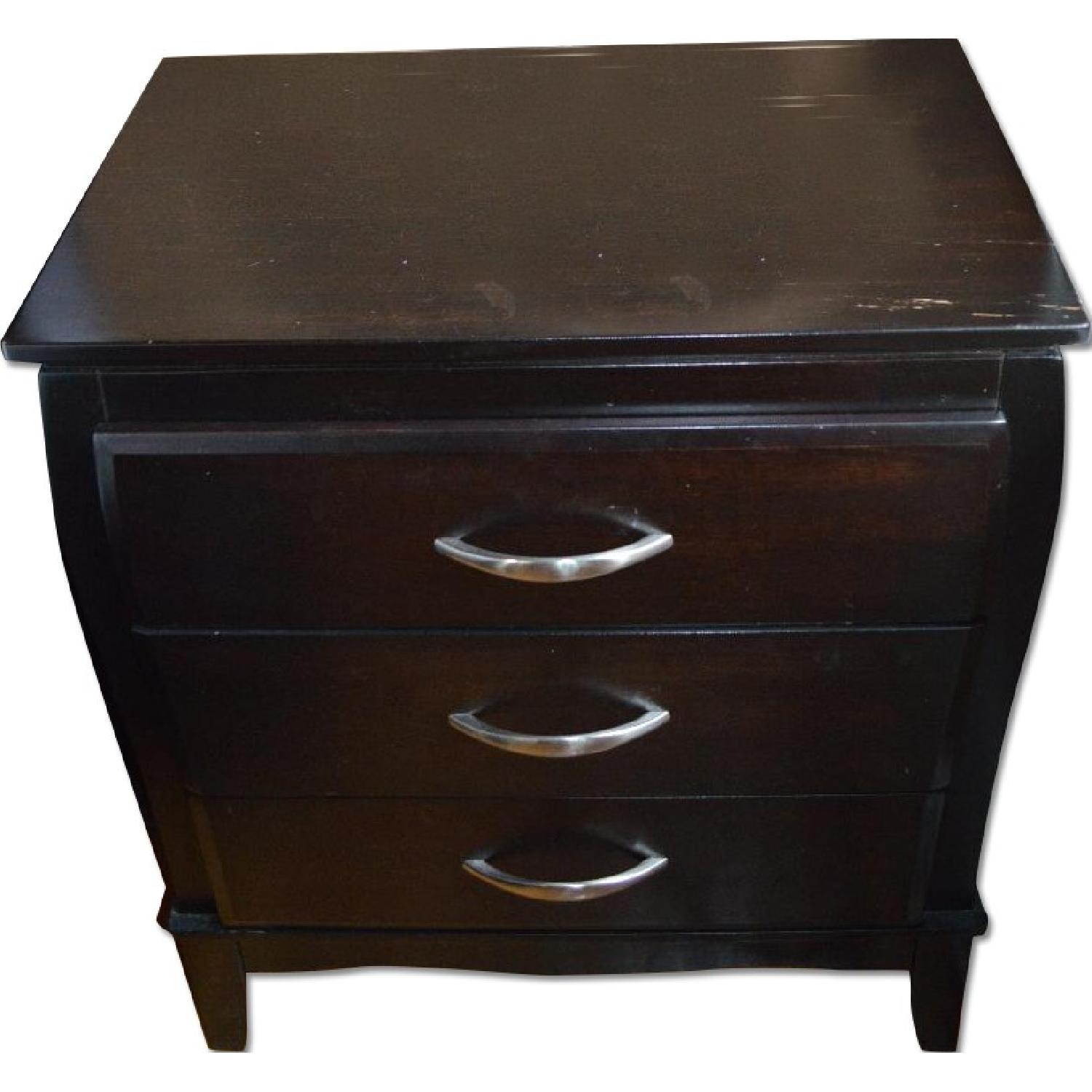 Ashley's Dark Wooden Canopy Bedroom set - image-9