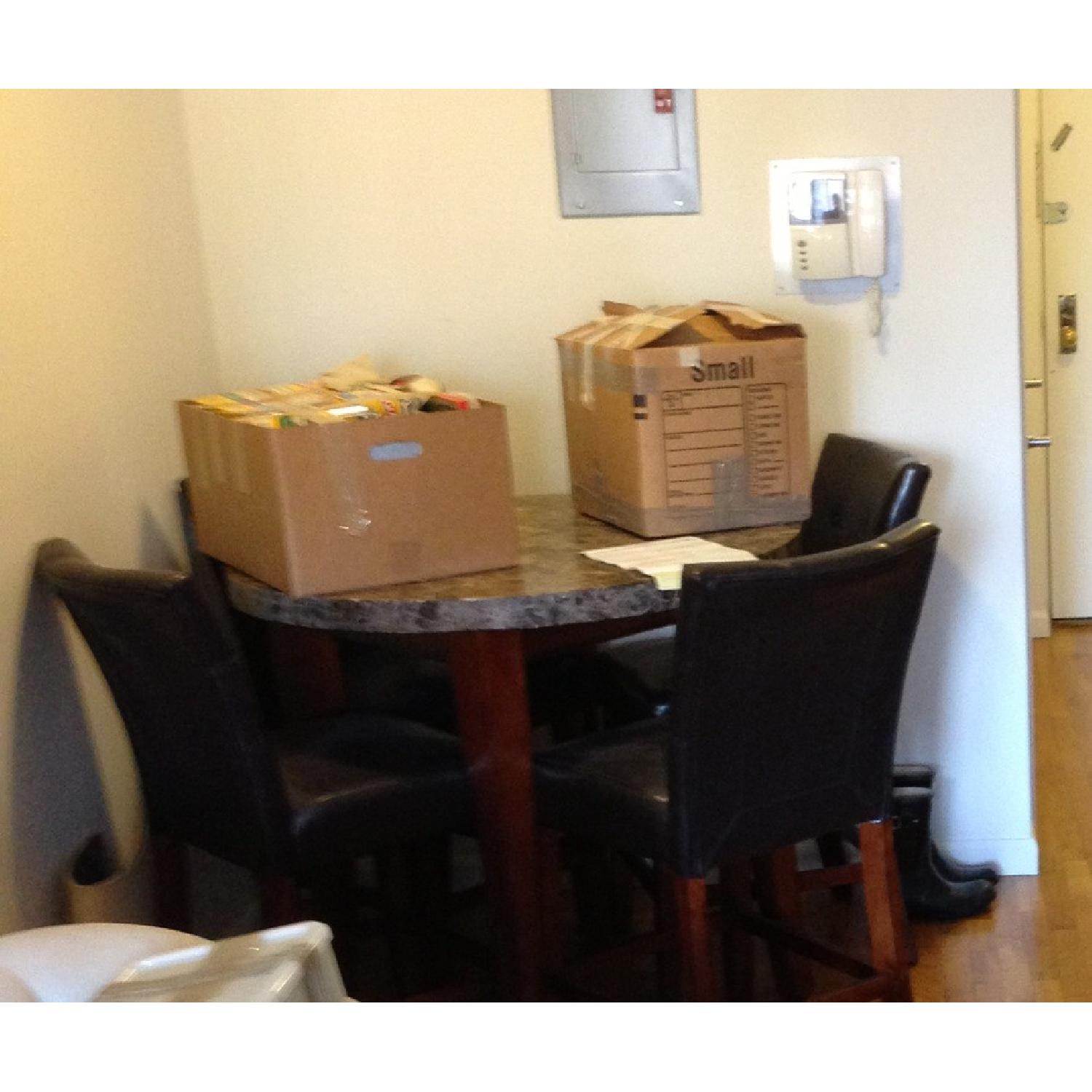Montibello Pub-Style Dining Room Table w/ 4 Chairs - image-3