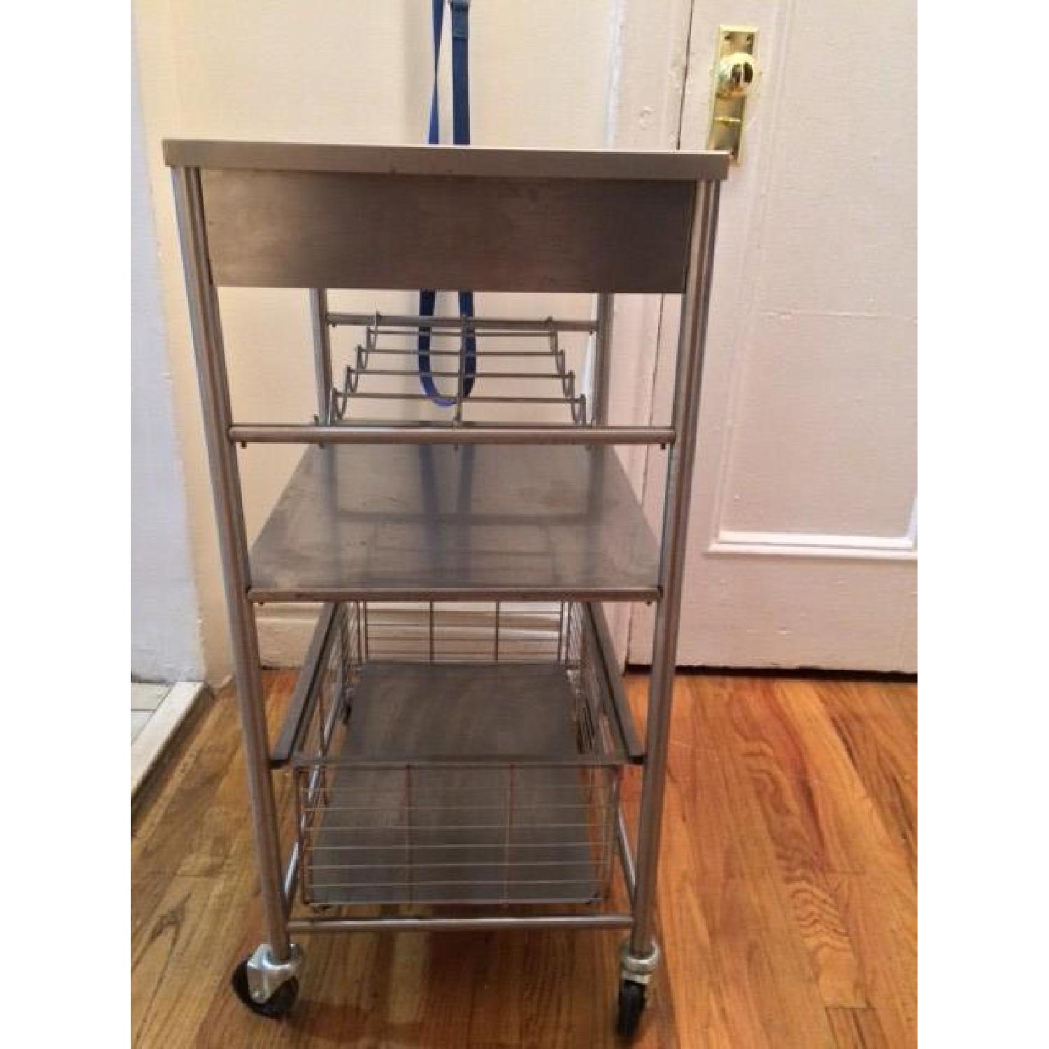 Ikea Stainless Steel Kitchen Utility Cart - image-2