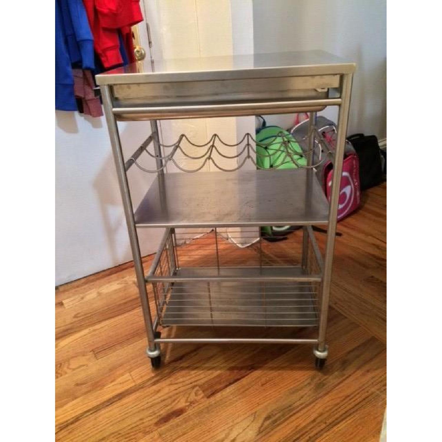 Ikea Stainless Steel Kitchen Utility Cart - image-4