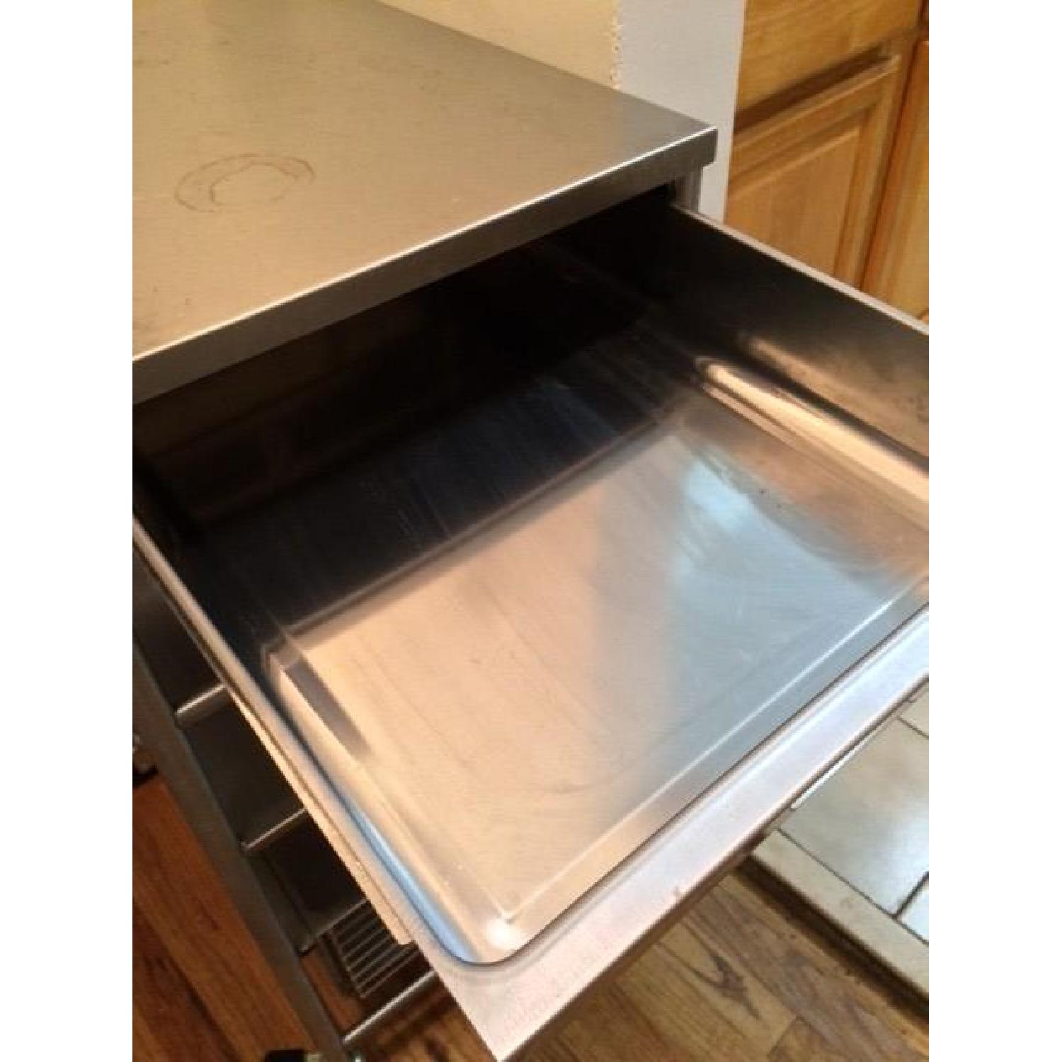 Ikea Stainless Steel Kitchen Utility Cart - image-6