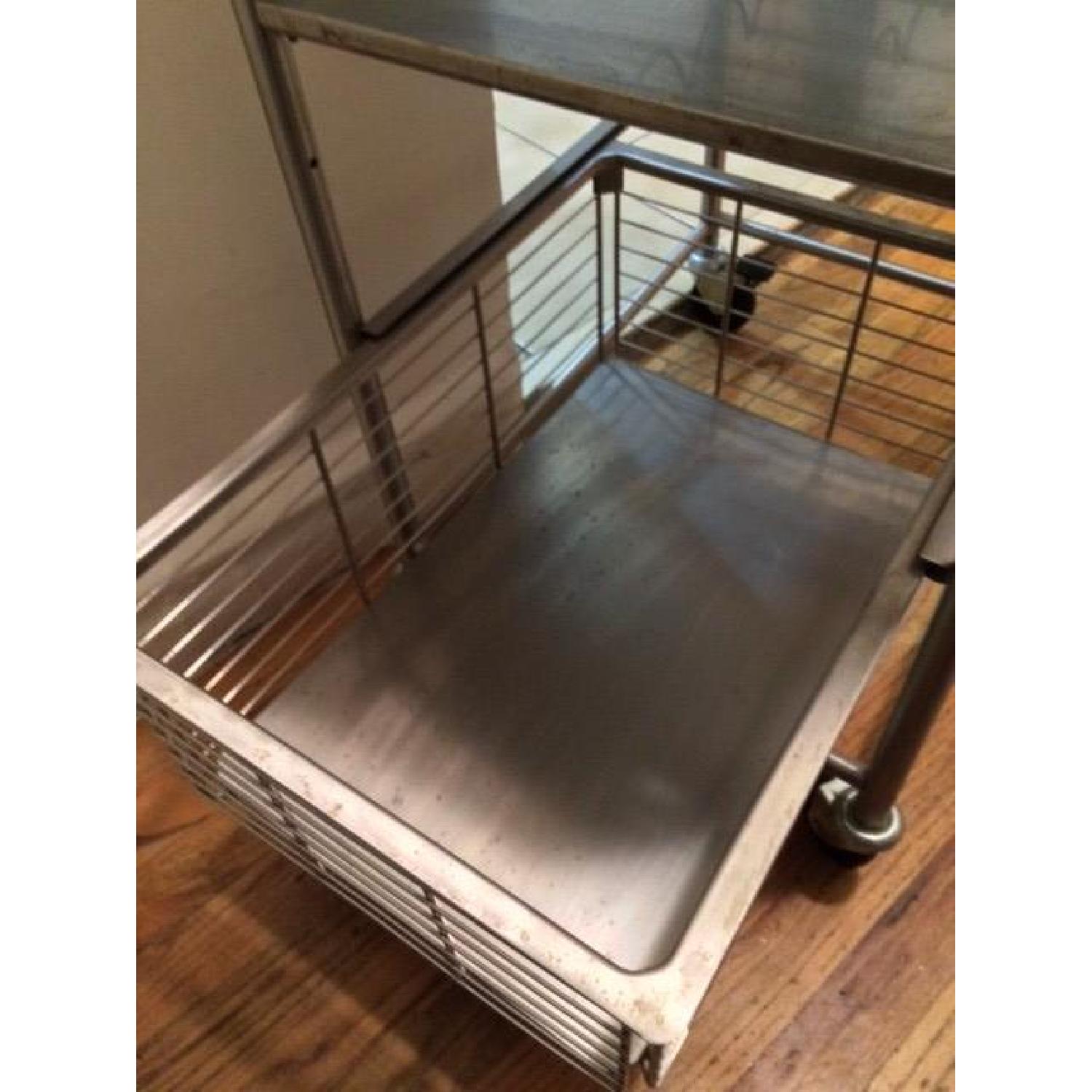 Ikea Stainless Steel Kitchen Utility Cart - image-7