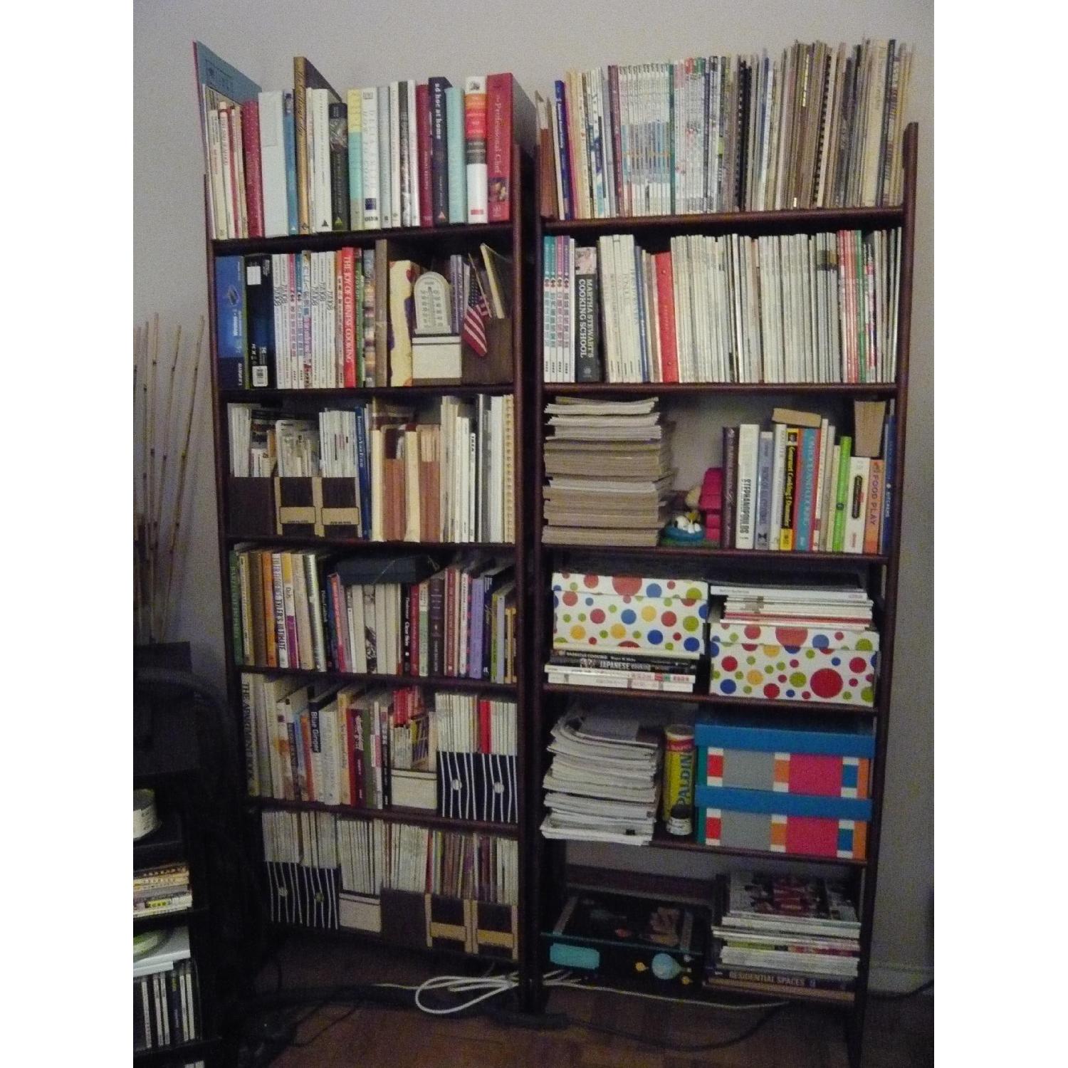 Container Store Solid Oak Stackable Bookshelves - image-2