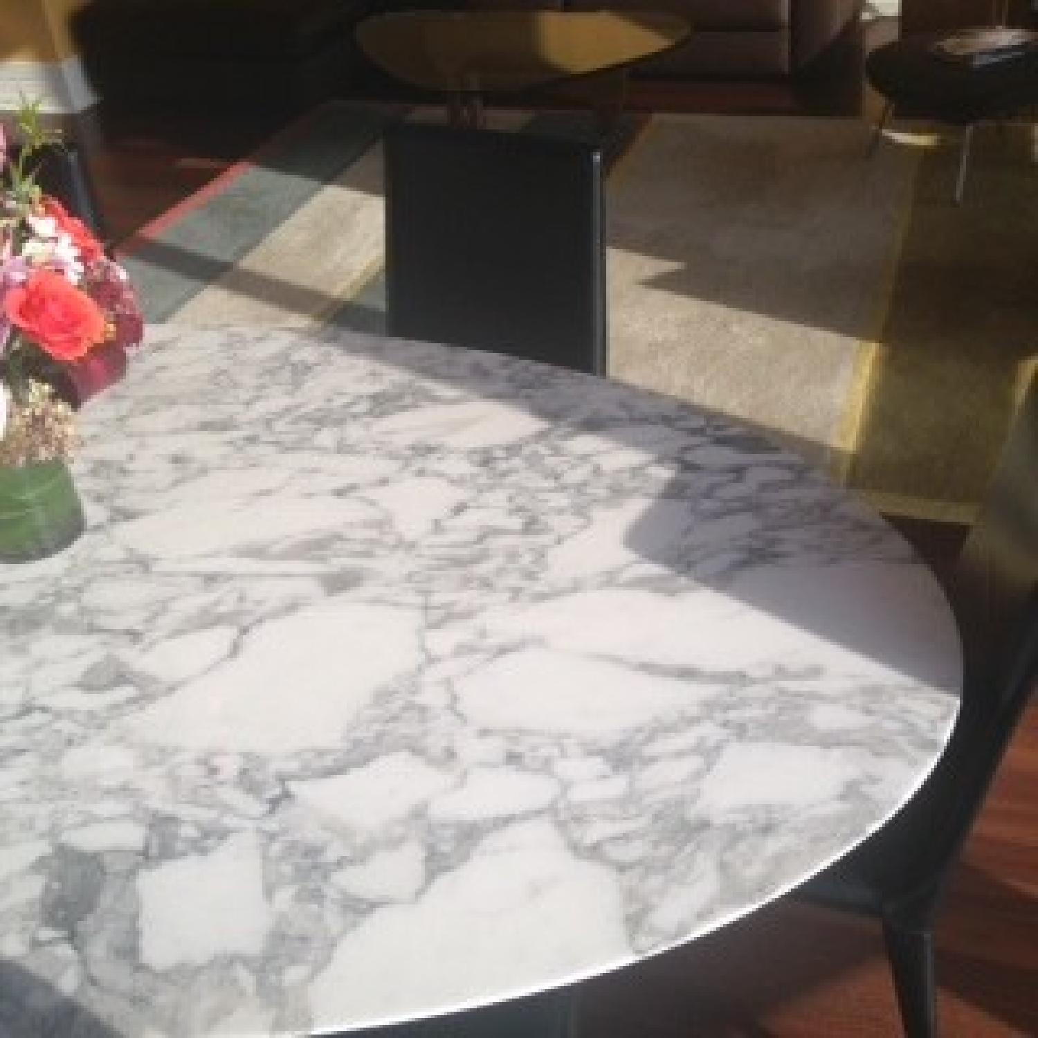 Design Within Reach The Saarinen Oval Pedestal Dining Table with 6 Bottega Dining Chairs - image-3