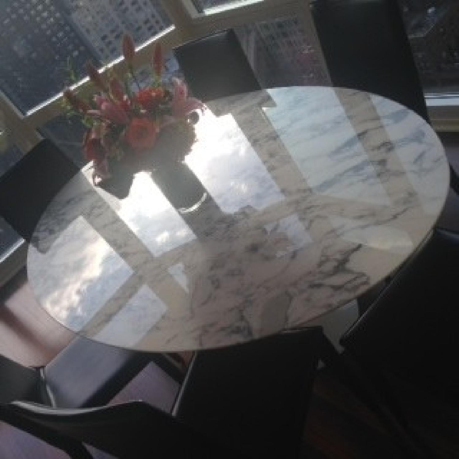 Design Within Reach The Saarinen Oval Pedestal Dining Table with 6 Bottega Dining Chairs - image-4