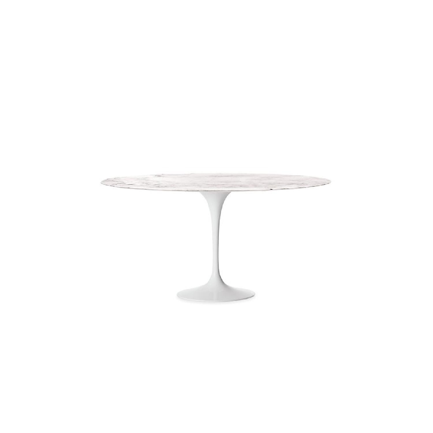 Design Within Reach The Saarinen Oval Pedestal Dining Table with 6 Bottega Dining Chairs - image-0
