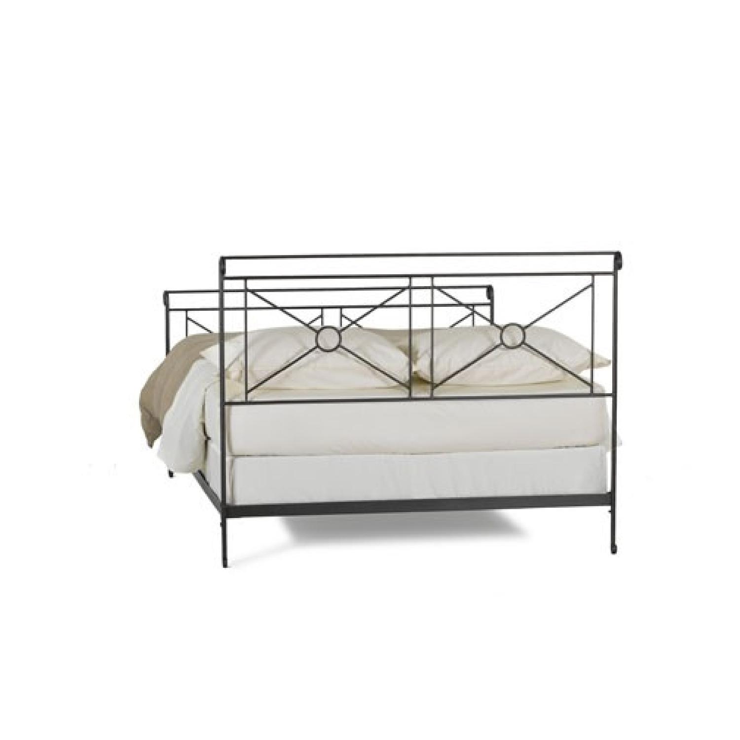 Charles P. Rogers Queen Size Campaign Iron Bed - image-3