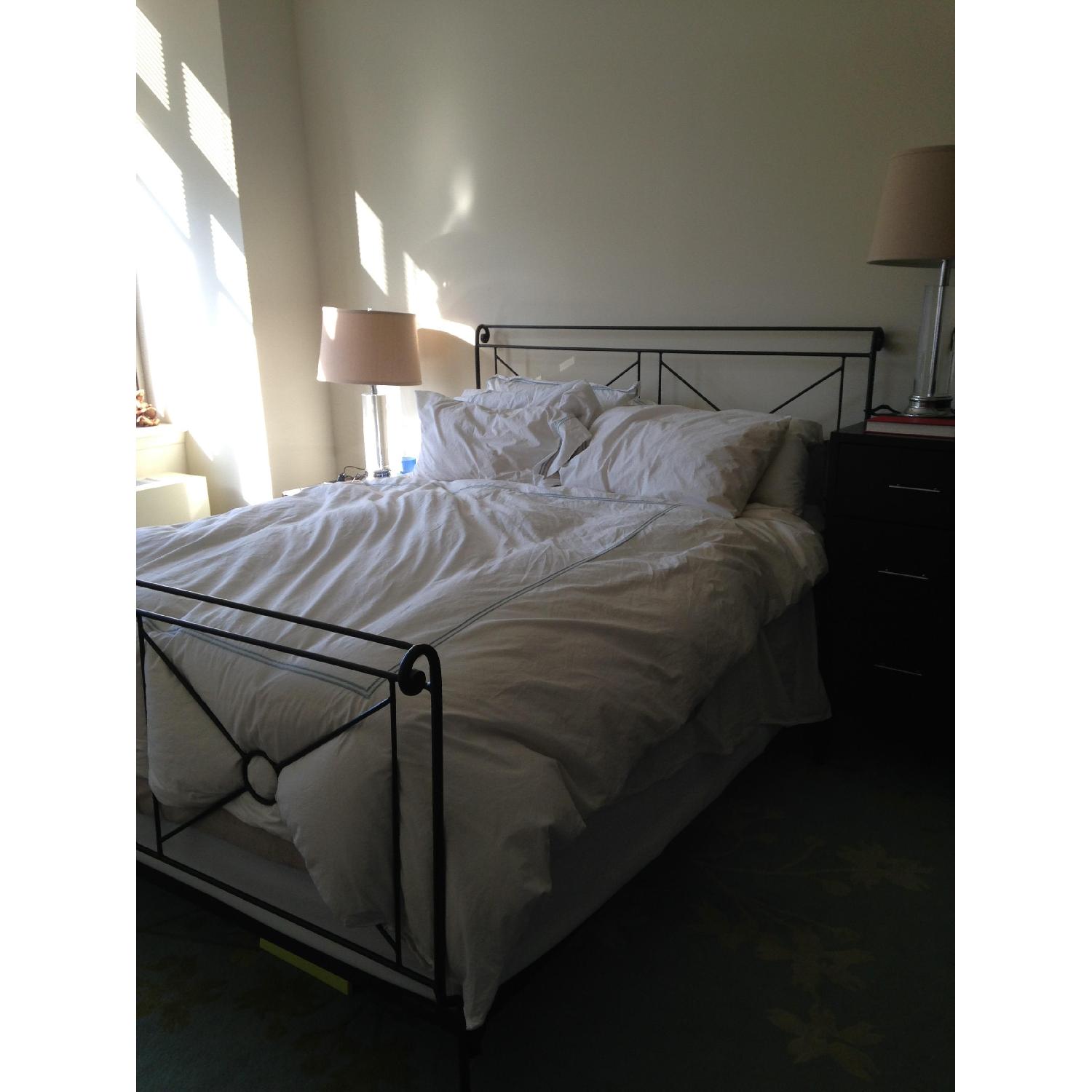 Charles P. Rogers Queen Size Campaign Iron Bed - image-4