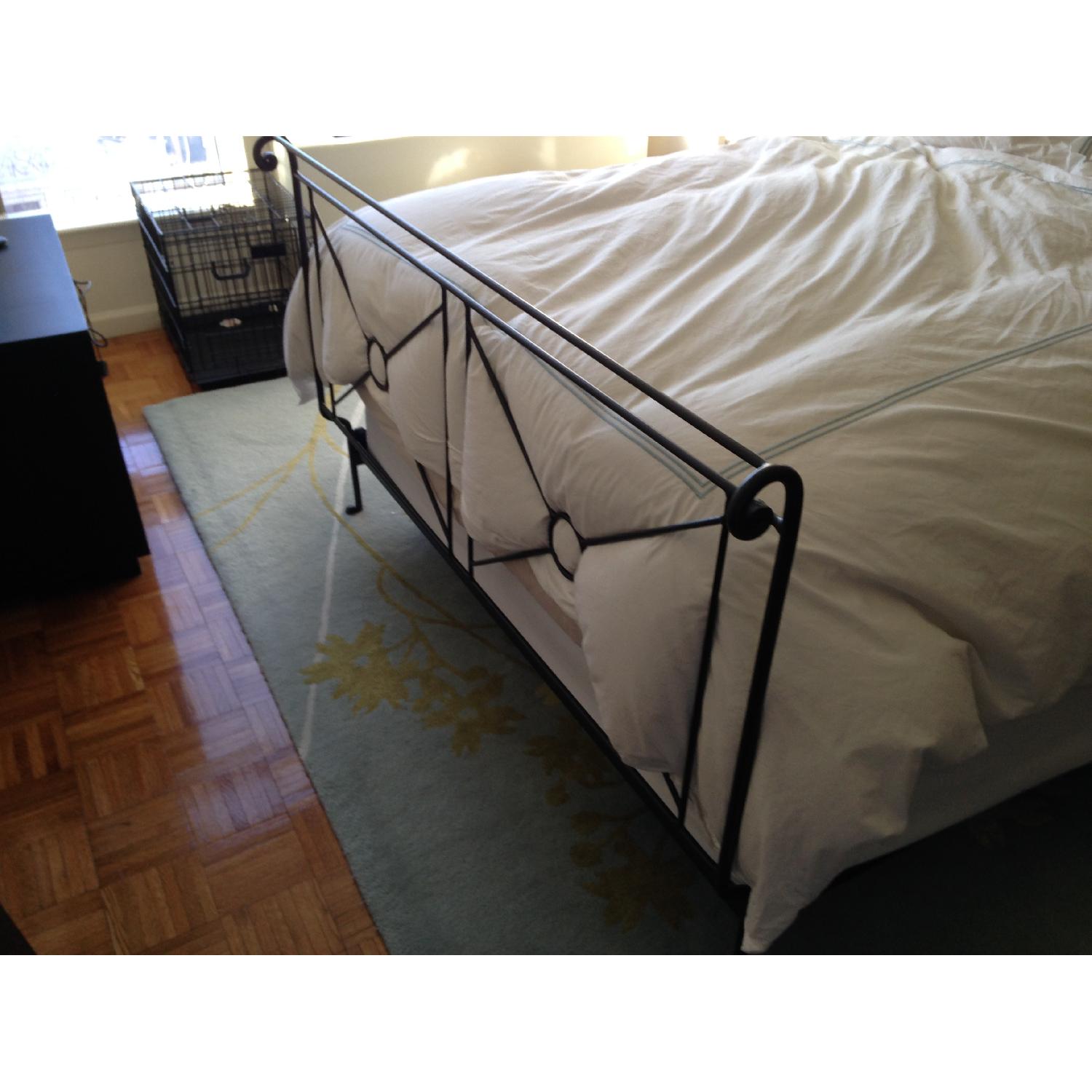 Charles P. Rogers Queen Size Campaign Iron Bed - image-5