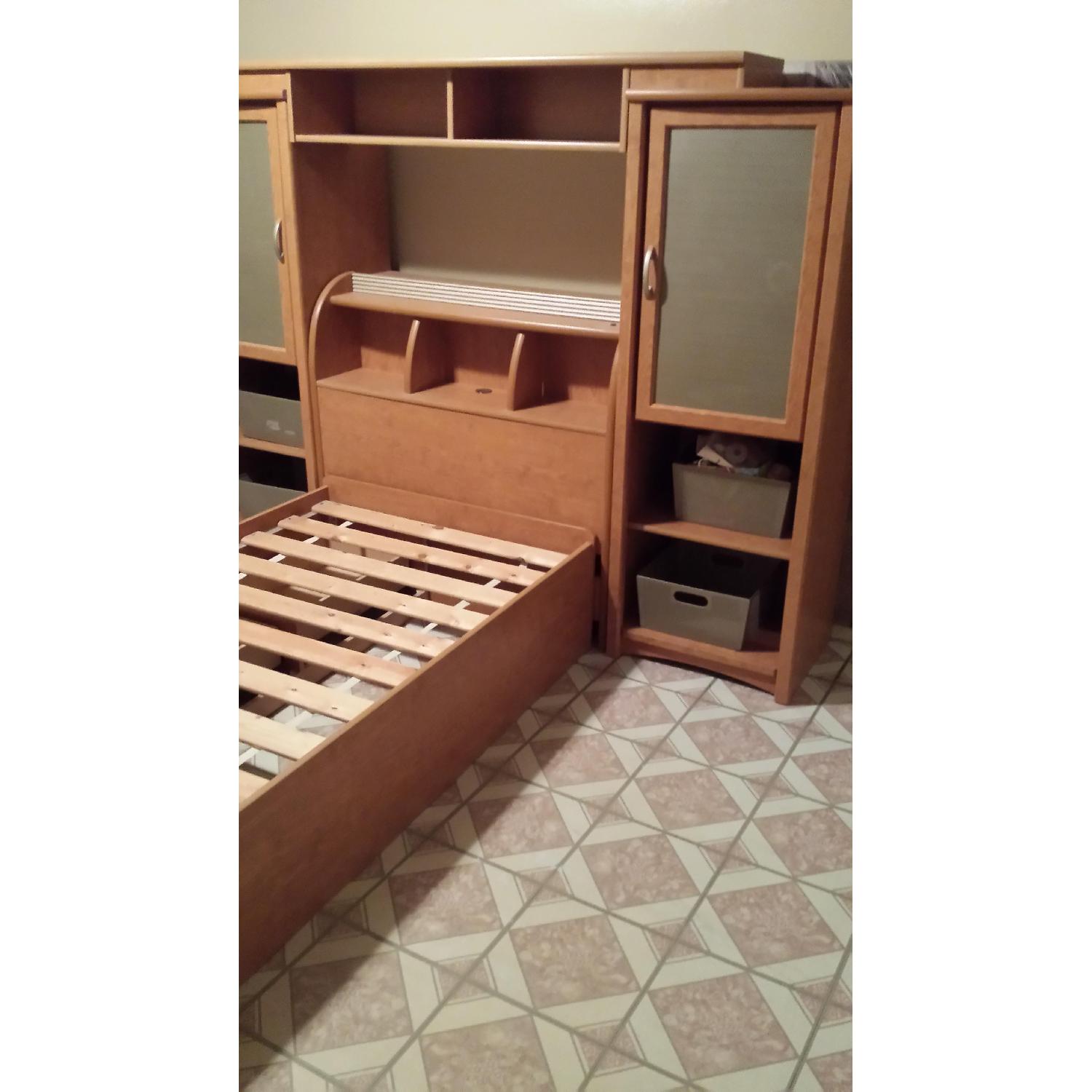 Levitts Furniture Wood Storage Bed & Lockers - image-1