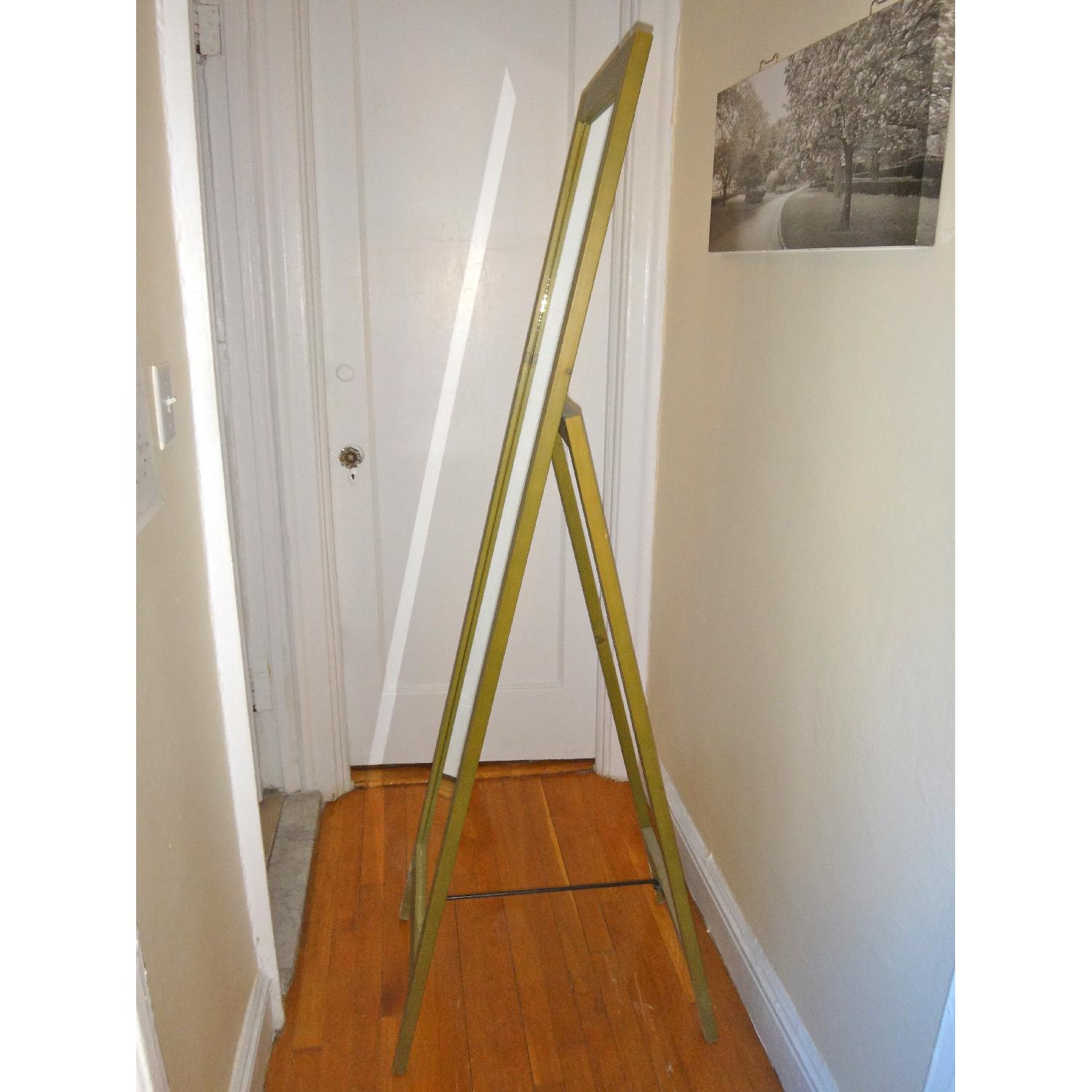 West Elm Parsons Natural Solid Pine Wood Antique Finish Standing Full Body Mirror - image-3