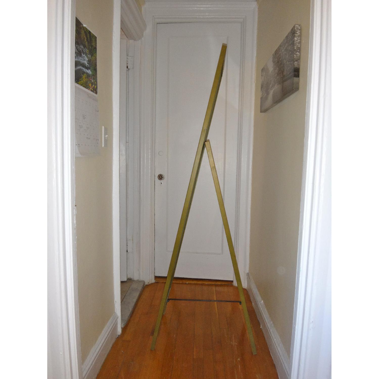 West Elm Parsons Natural Solid Pine Wood Antique Finish Standing Full Body Mirror - image-4