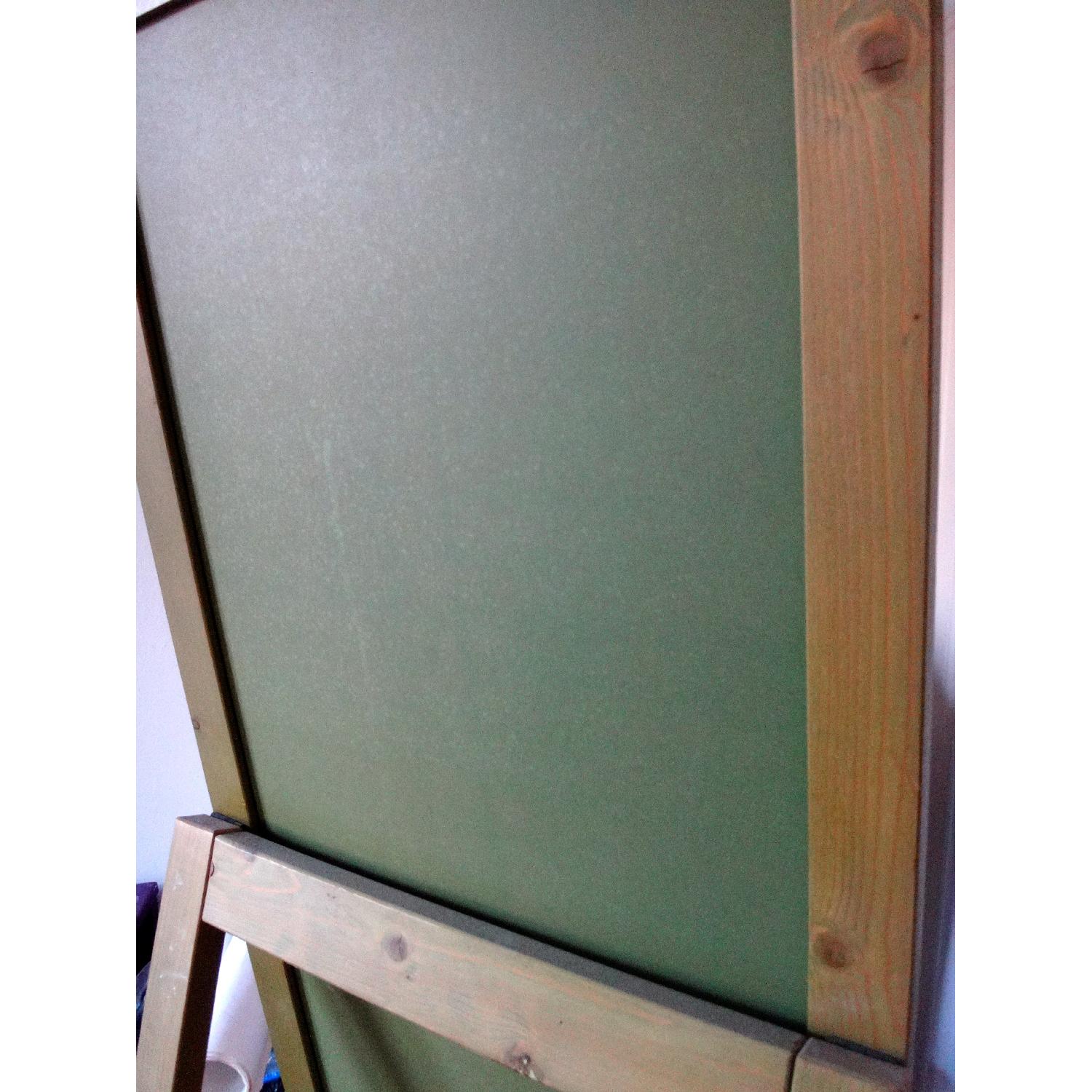 West Elm Parsons Natural Solid Pine Wood Antique Finish Standing Full Body Mirror - image-5