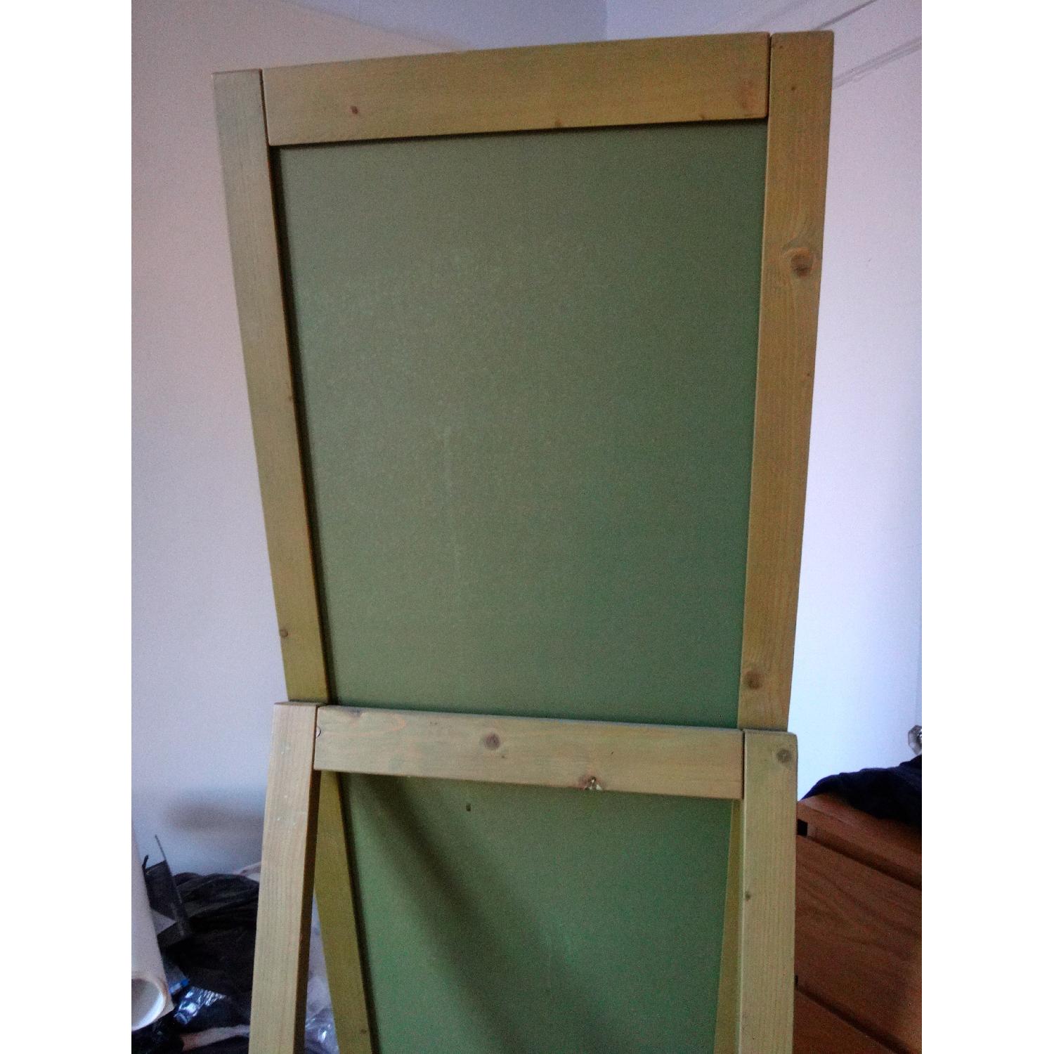 West Elm Parsons Natural Solid Pine Wood Antique Finish Standing Full Body Mirror - image-8