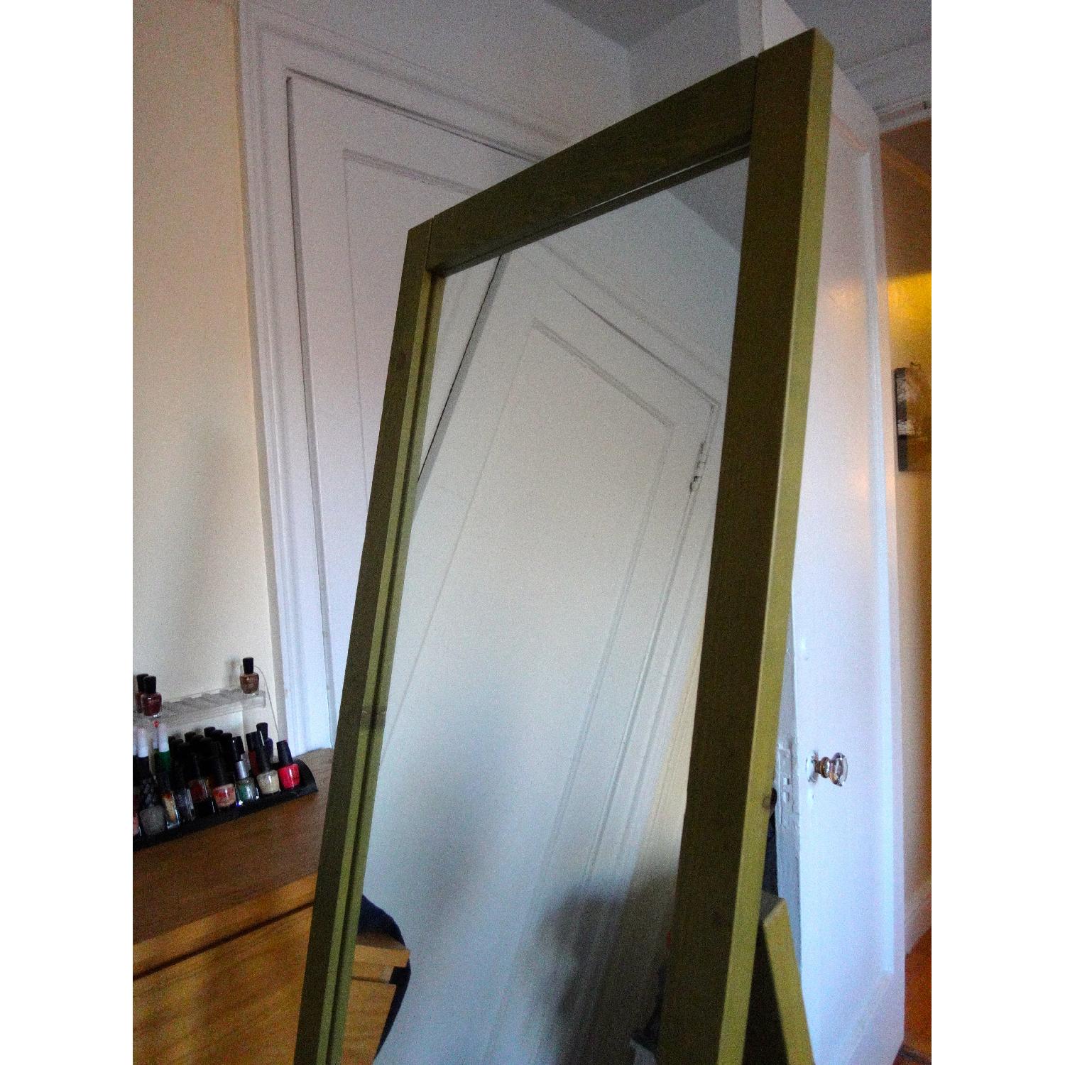 West Elm Parsons Natural Solid Pine Wood Antique Finish Standing Full Body Mirror - image-13