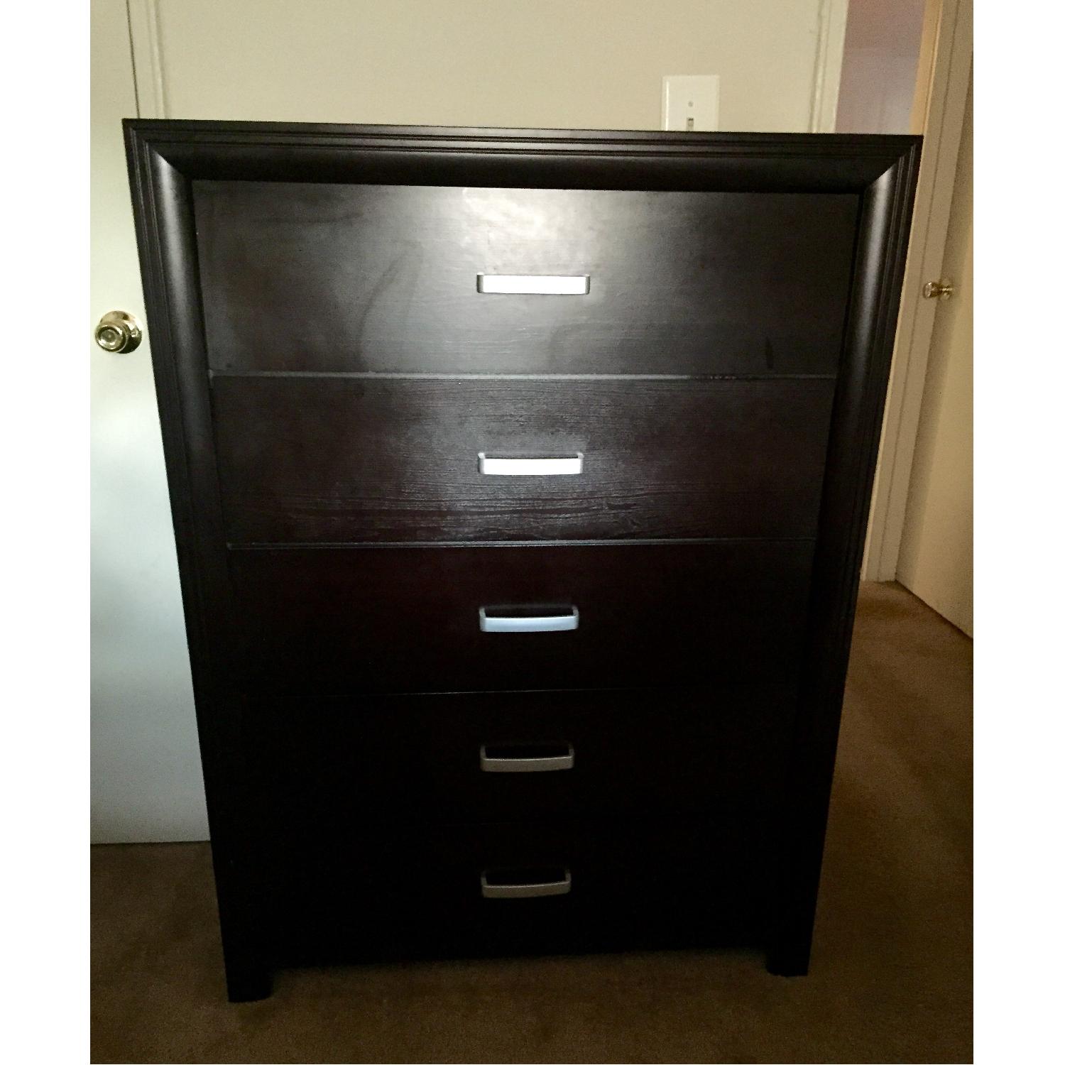 Coaster Fine Furniture Andreas 5 Drawer Chest in Cappuccino Brown - image-1