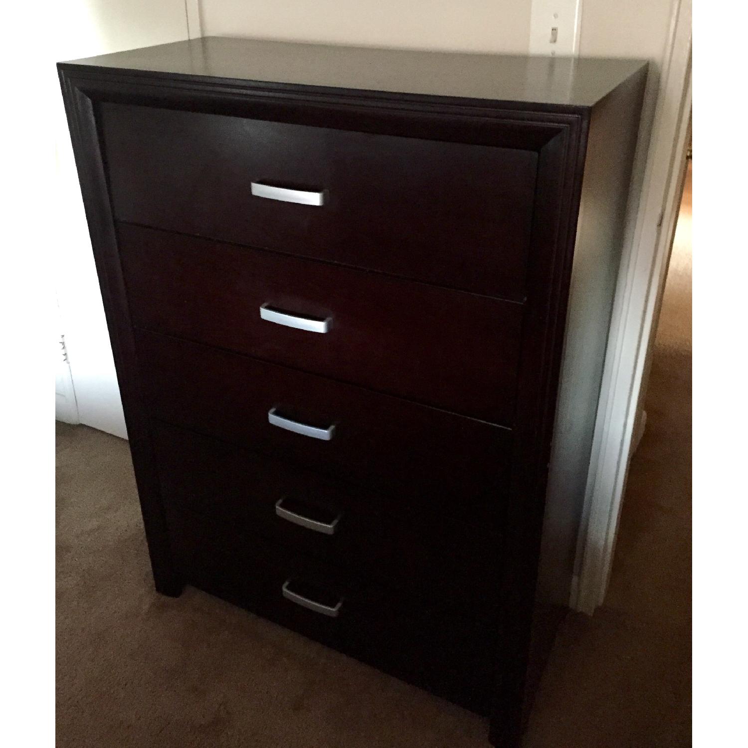 Coaster Fine Furniture Andreas 5 Drawer Chest in Cappuccino Brown - image-2