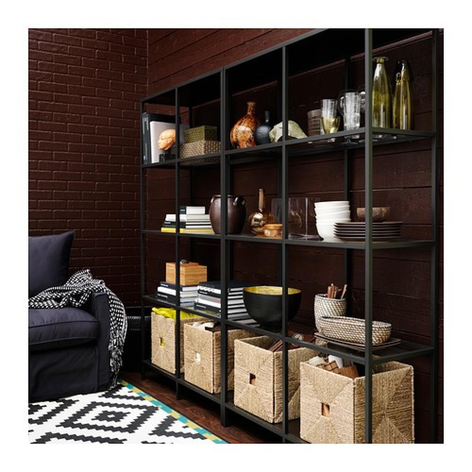 Ikea Vittsjo Metal and Glass Shelving Unit - image-1