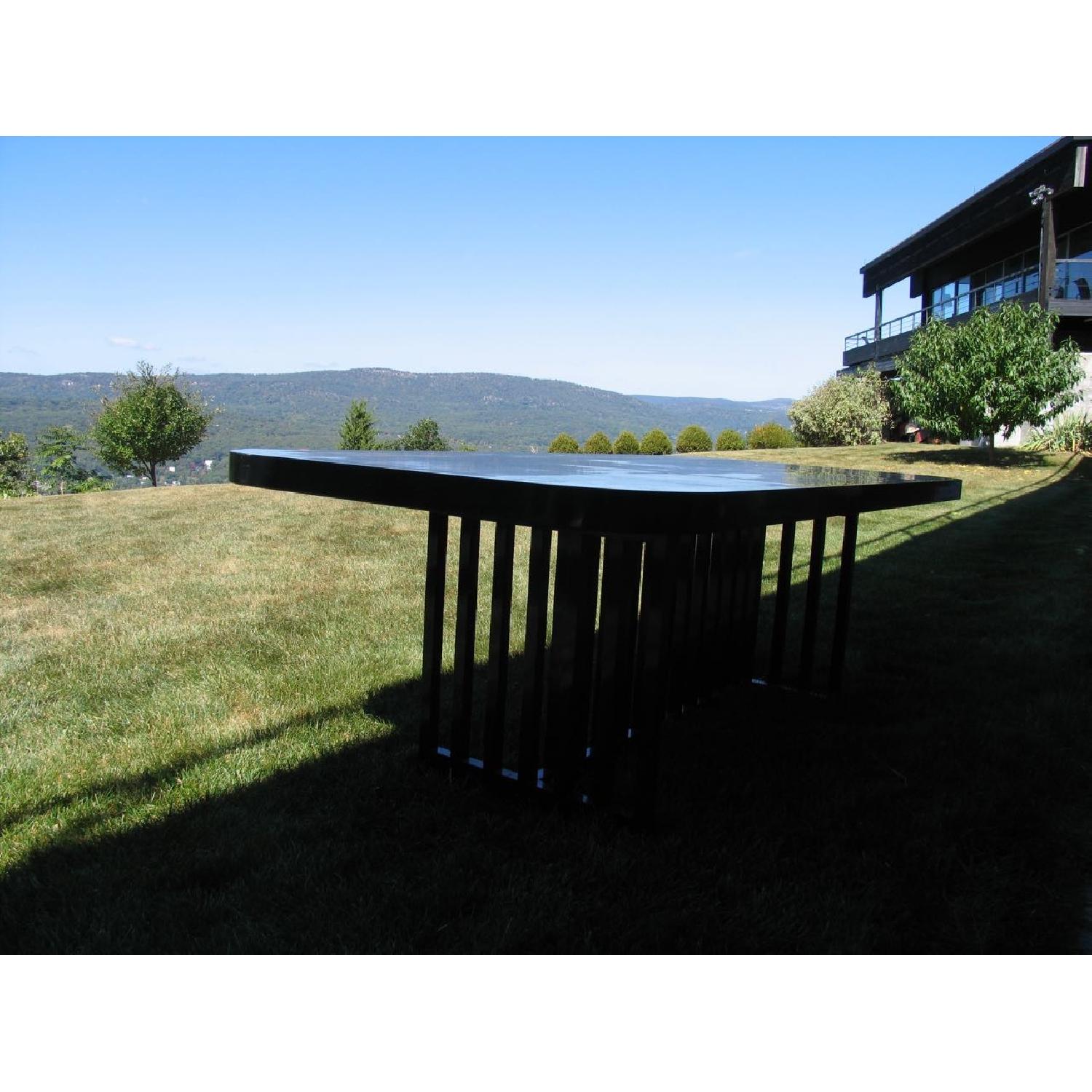 Richard Meier for Knoll Black Lacquered Dining Table - image-1