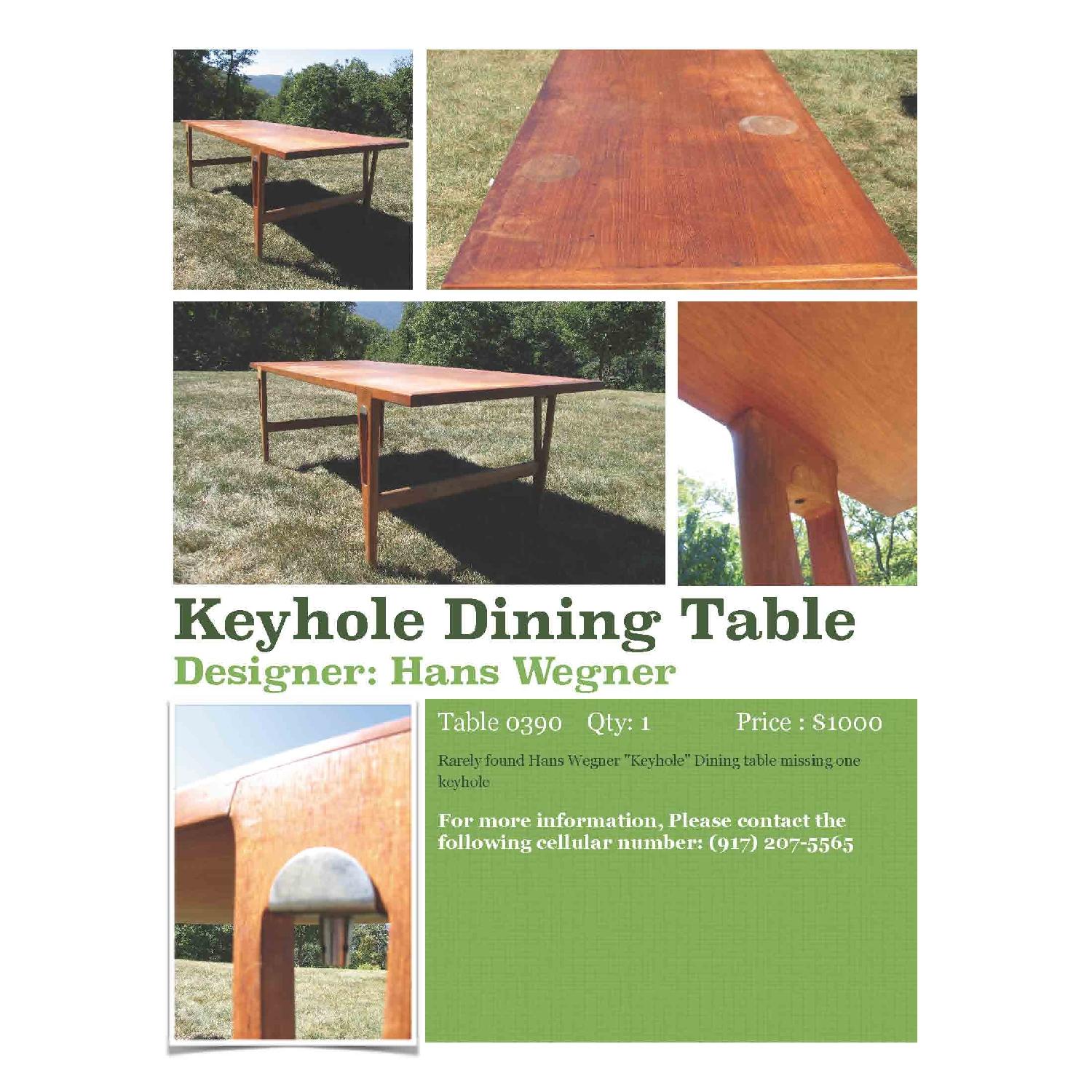 Hans Wegner Keyhole Dining Table - image-12