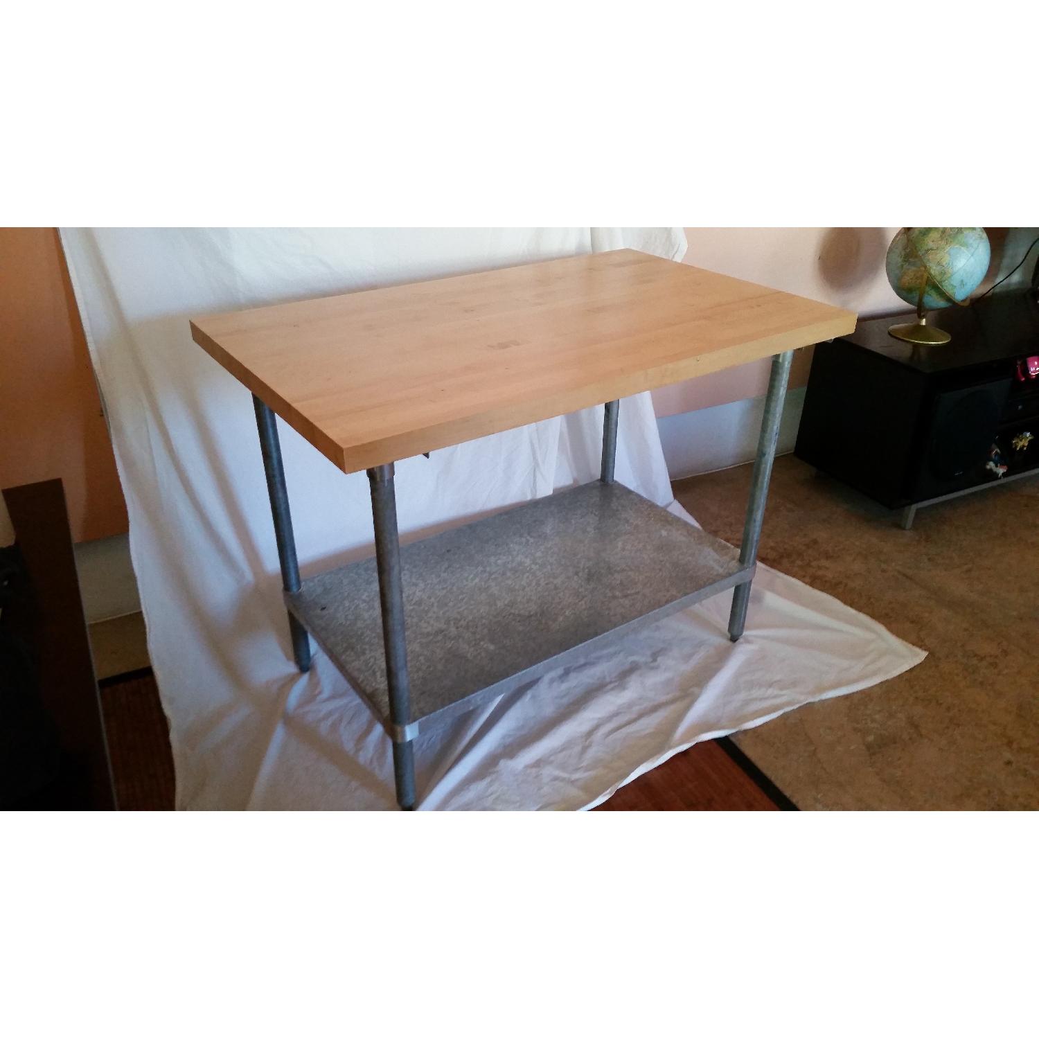 Bally Block Co Butcher Block Desk / Work Bench - image-1