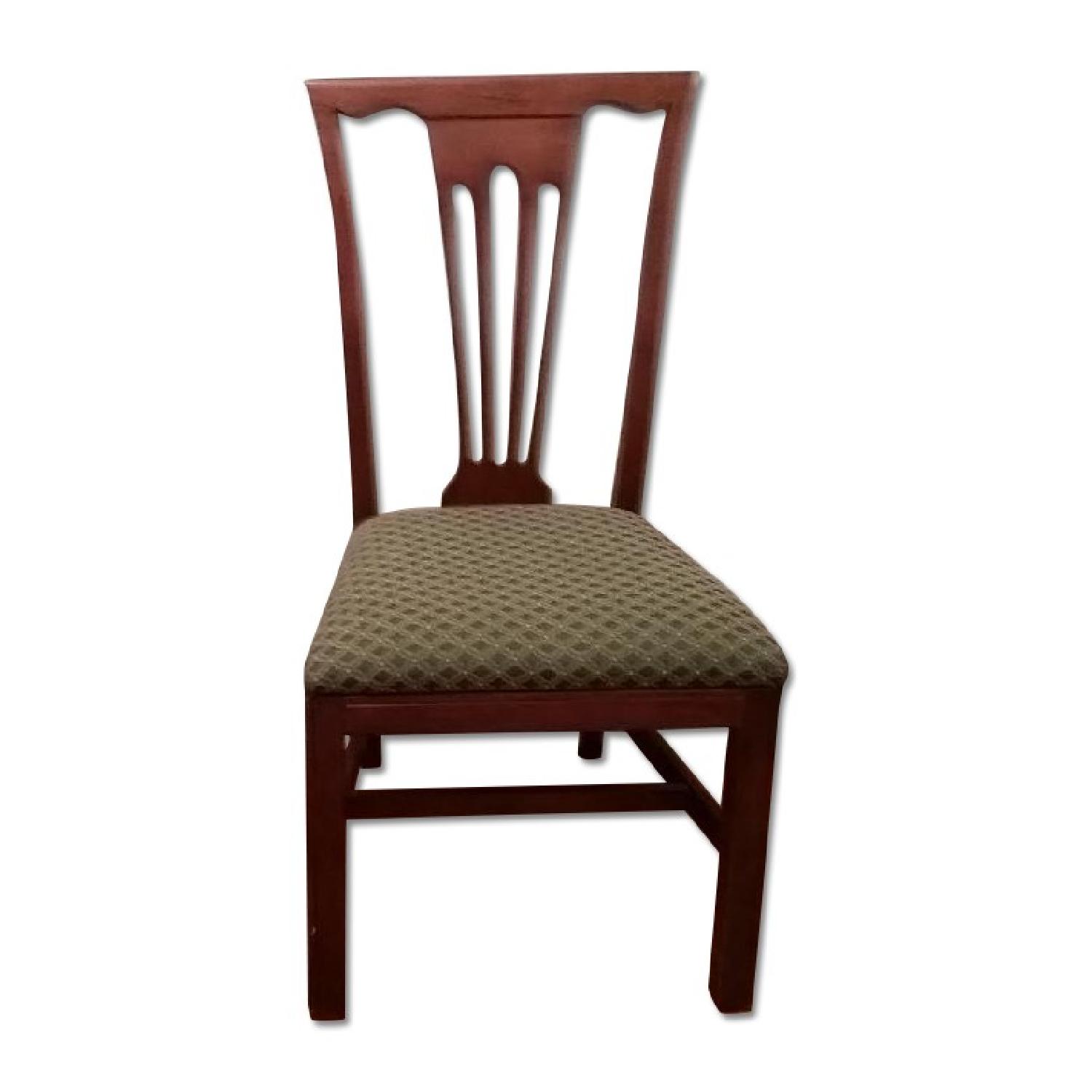 Zimmerman Furniture Teakwood Dining Table with Side Drawer & 4 Chairs