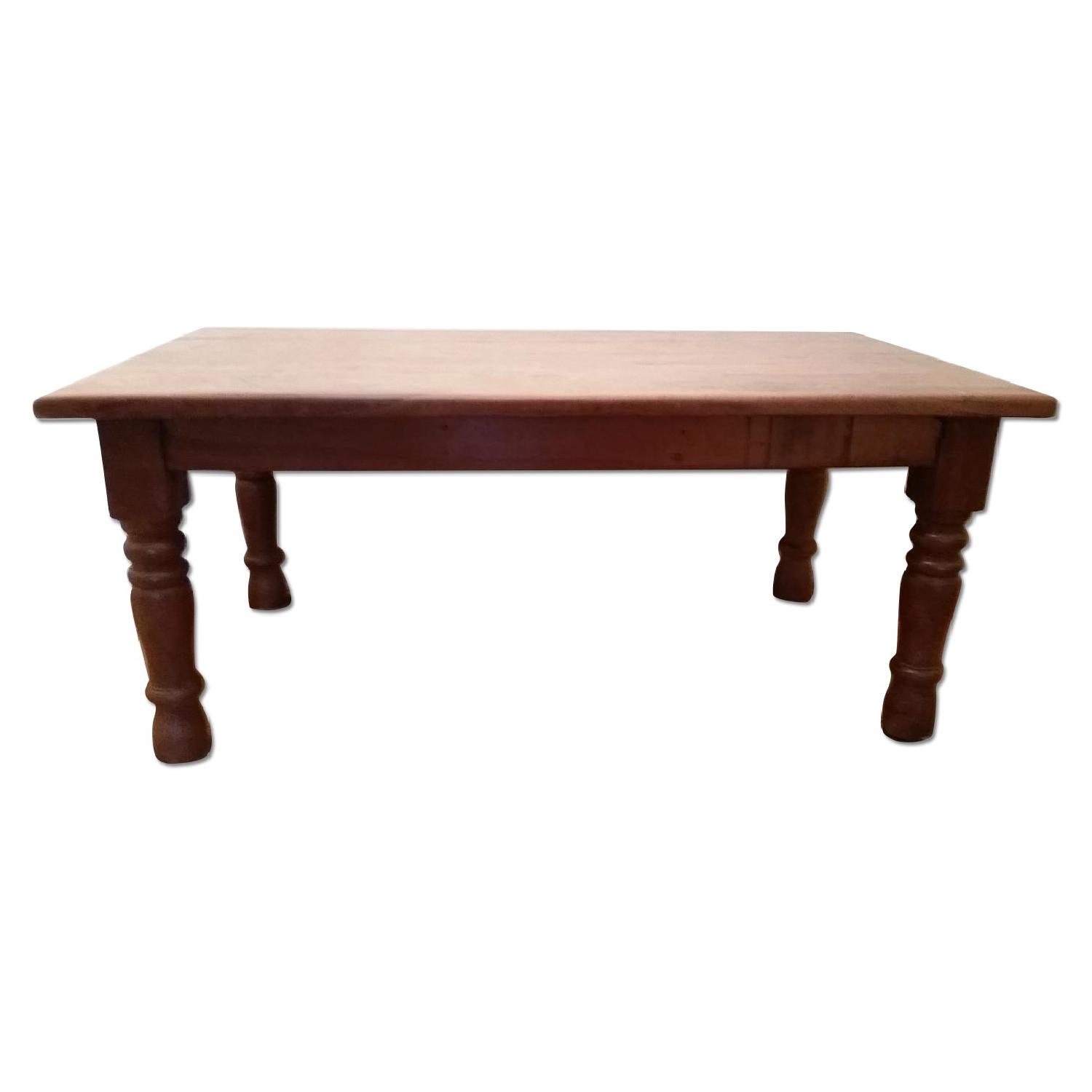 Zimmerman Furniture Teakwood Dining Table with Side Drawer & 4 Chairs