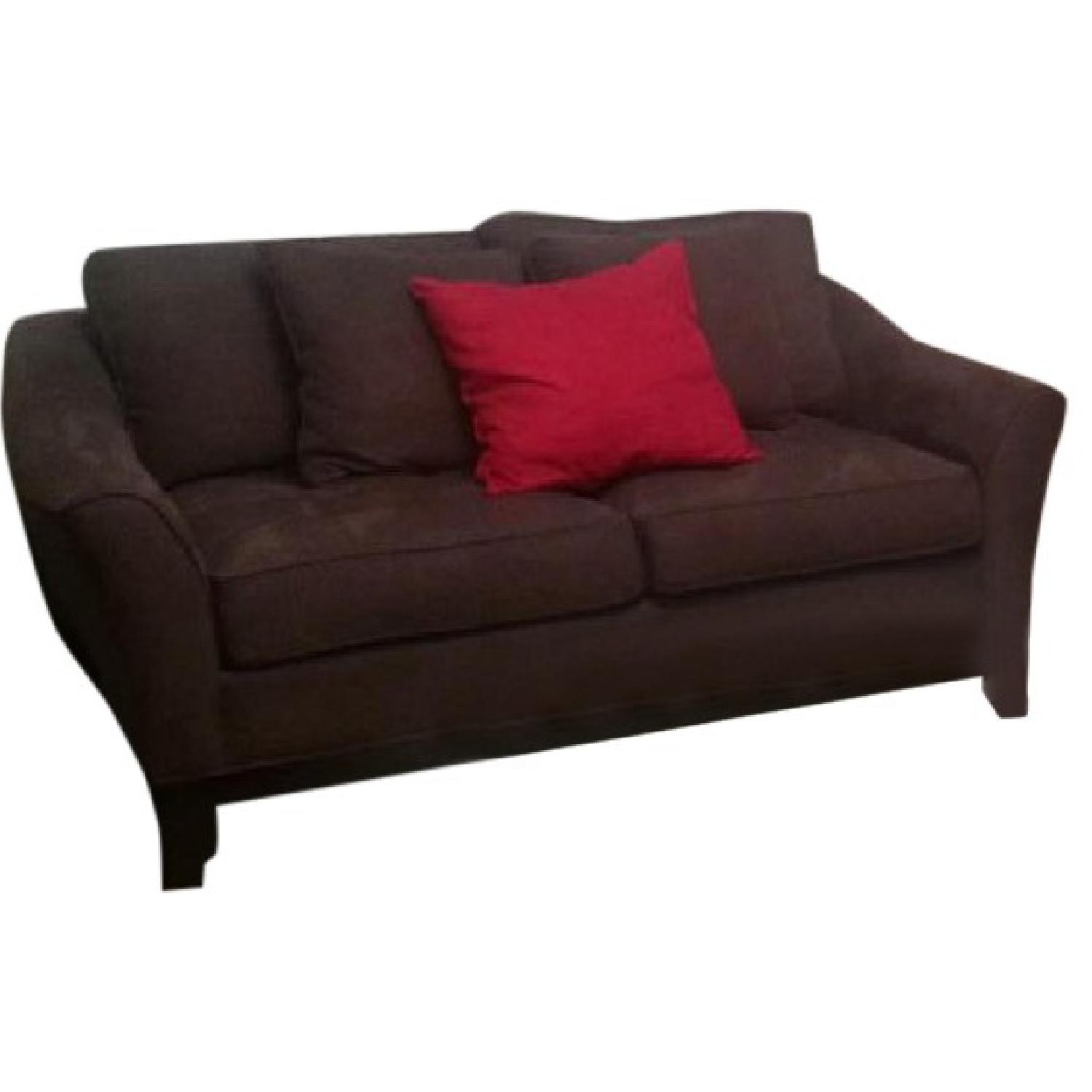 Raymour & Flanigan Microfiber 3 Seater + Loveseat - image-2