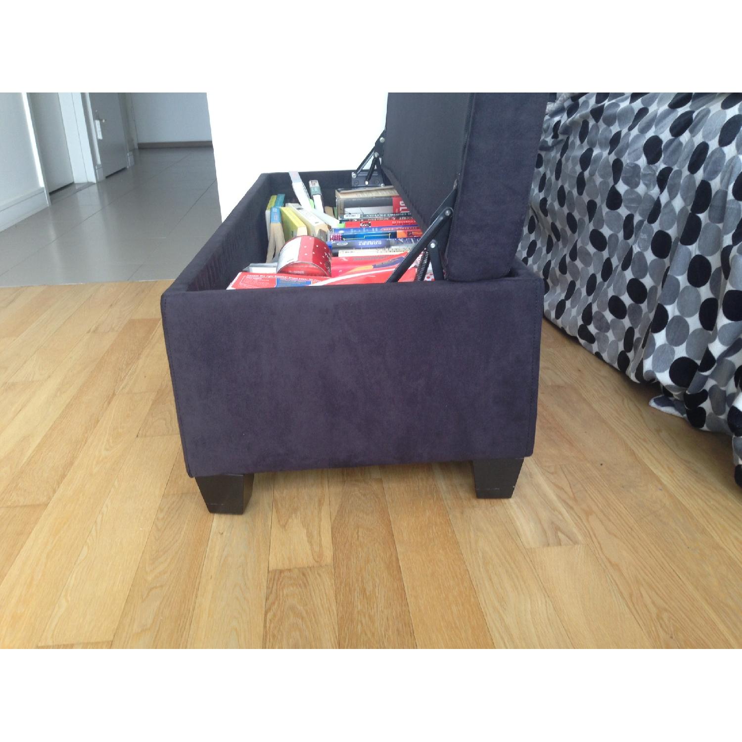 Black Storage Bench - image-3