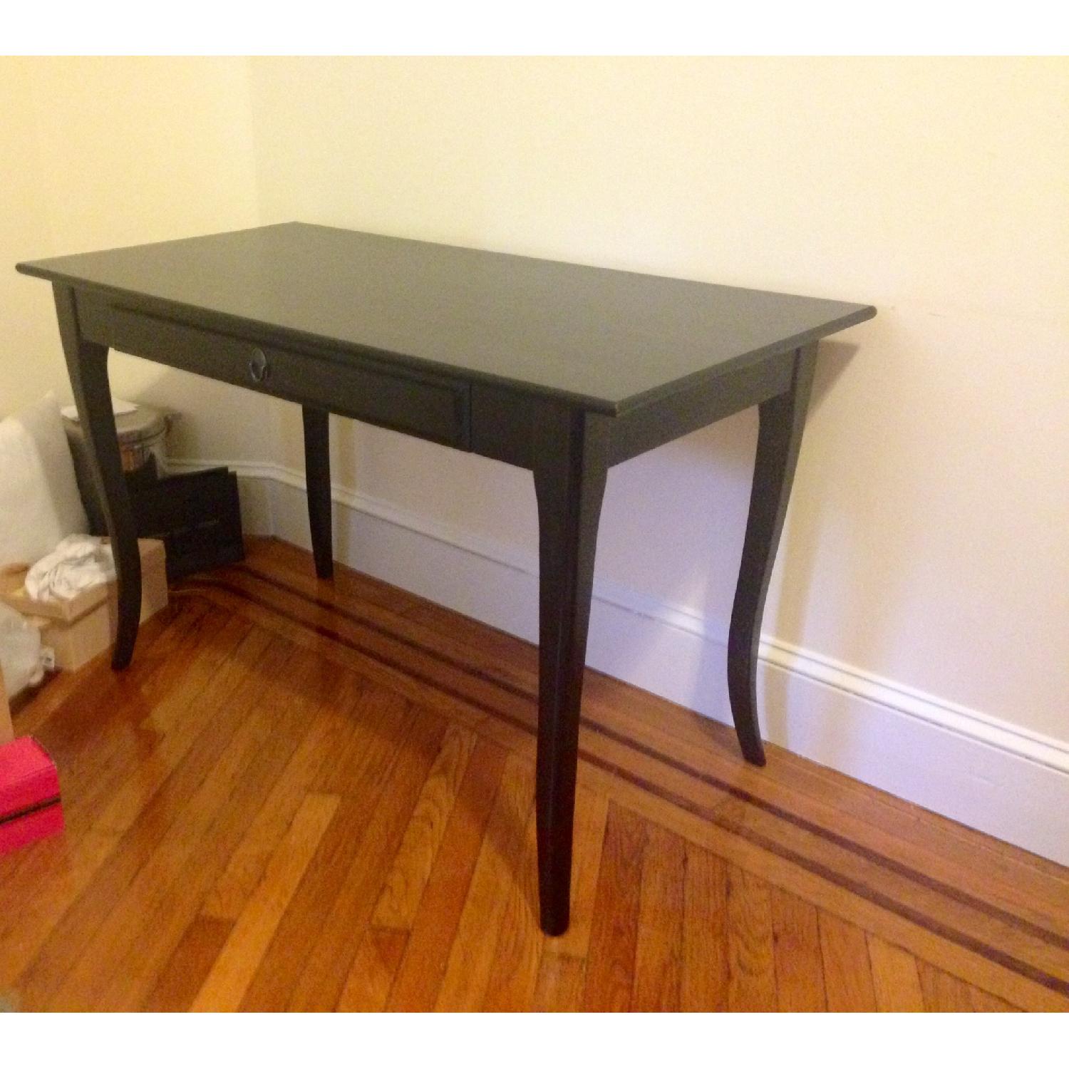 Ikea Black Wooden Desk - image-2