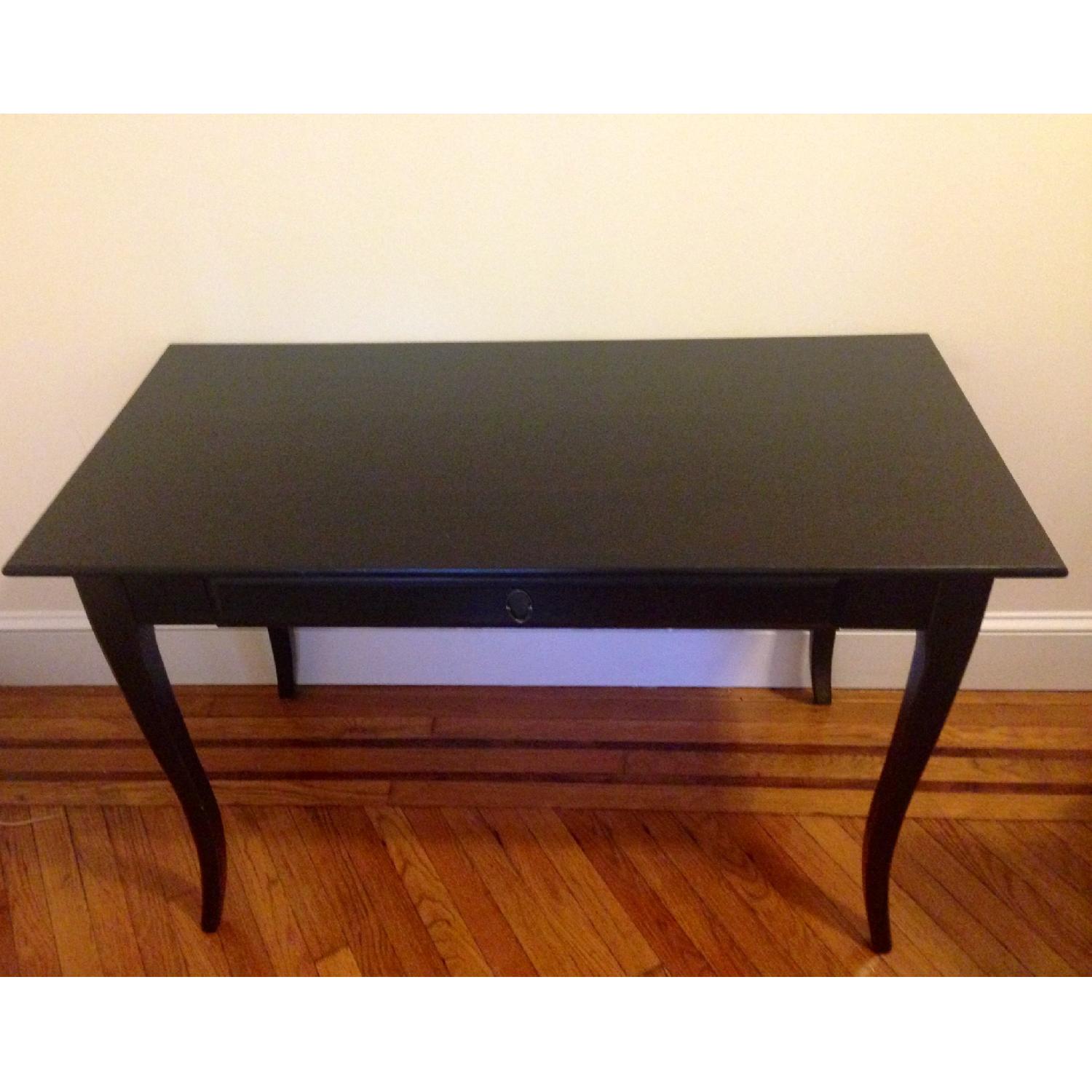 Ikea Black Wooden Desk - image-4