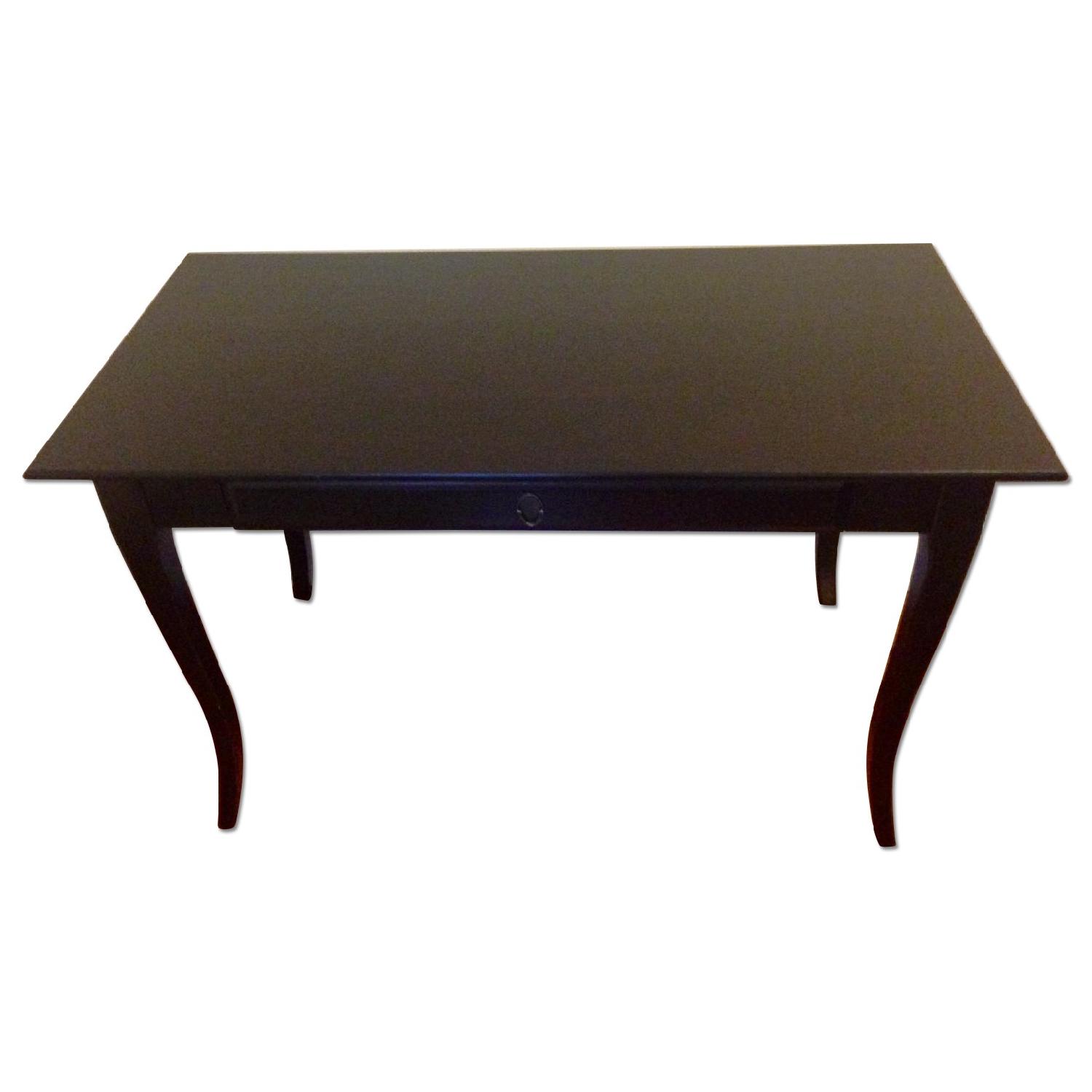 Ikea Black Wooden Desk - image-0