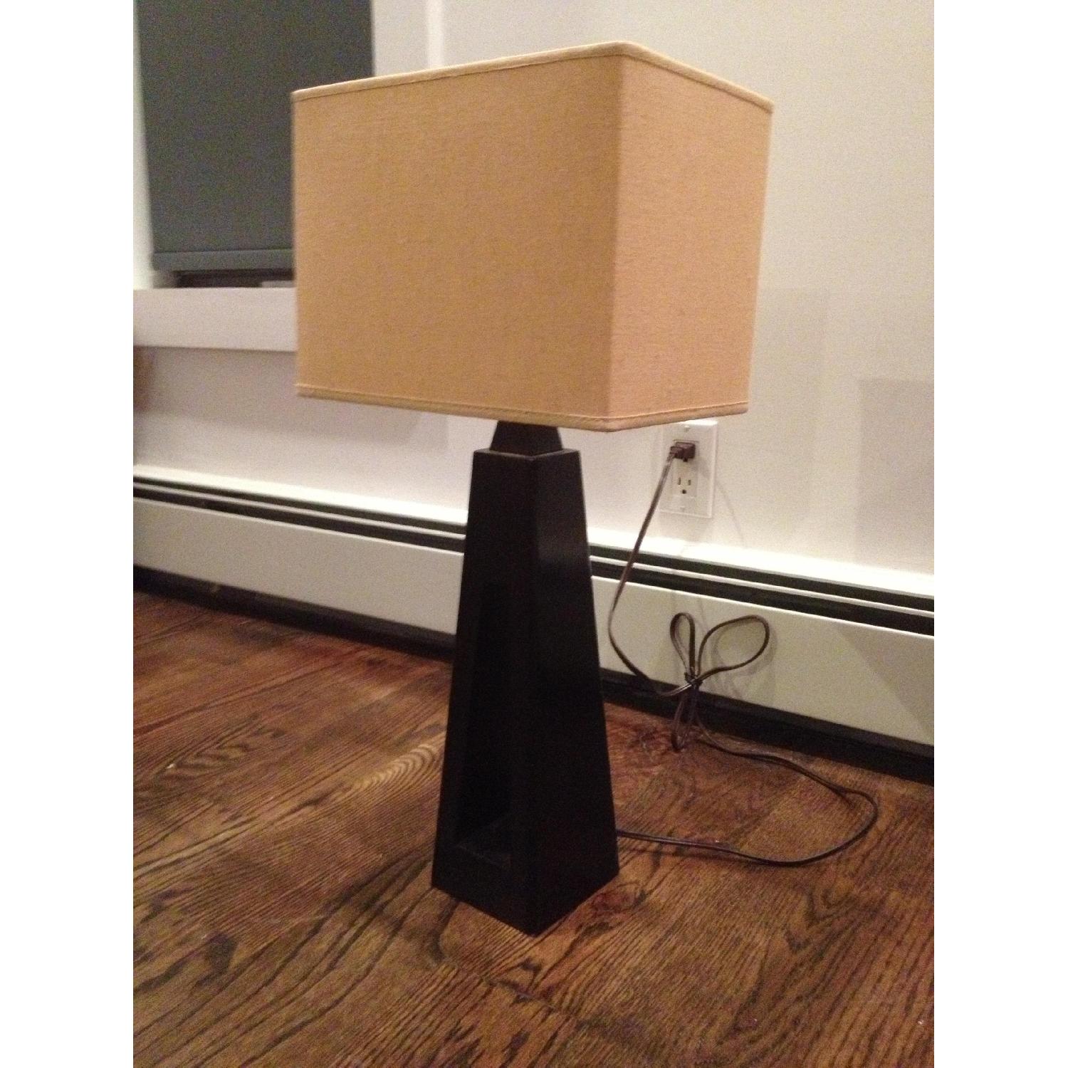 Pier 1 Table Lamp with Rectangular Shade - image-2