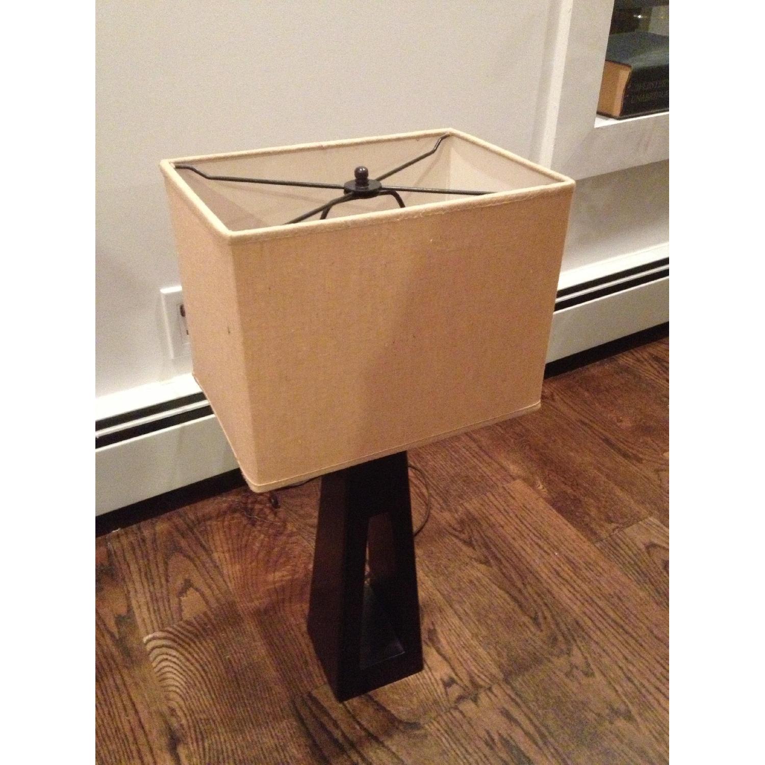 Pier 1 Table Lamp with Rectangular Shade - image-3