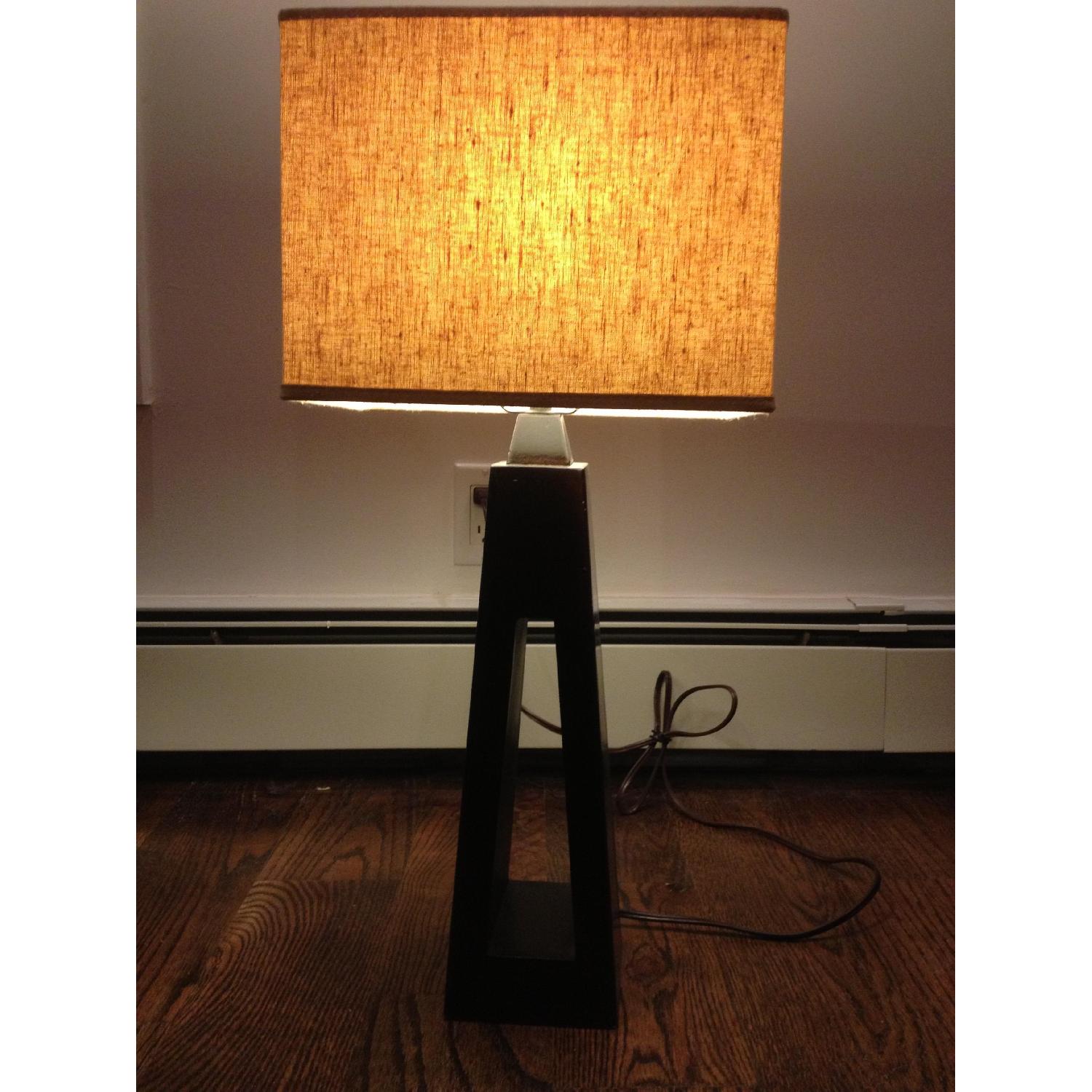 Pier 1 Table Lamp with Rectangular Shade - image-5
