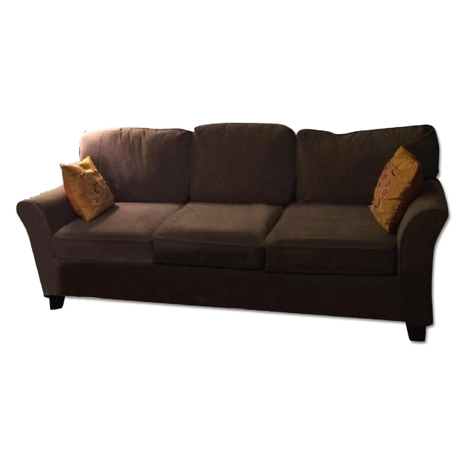 Wayfair Beige Fabric Couch - image-0