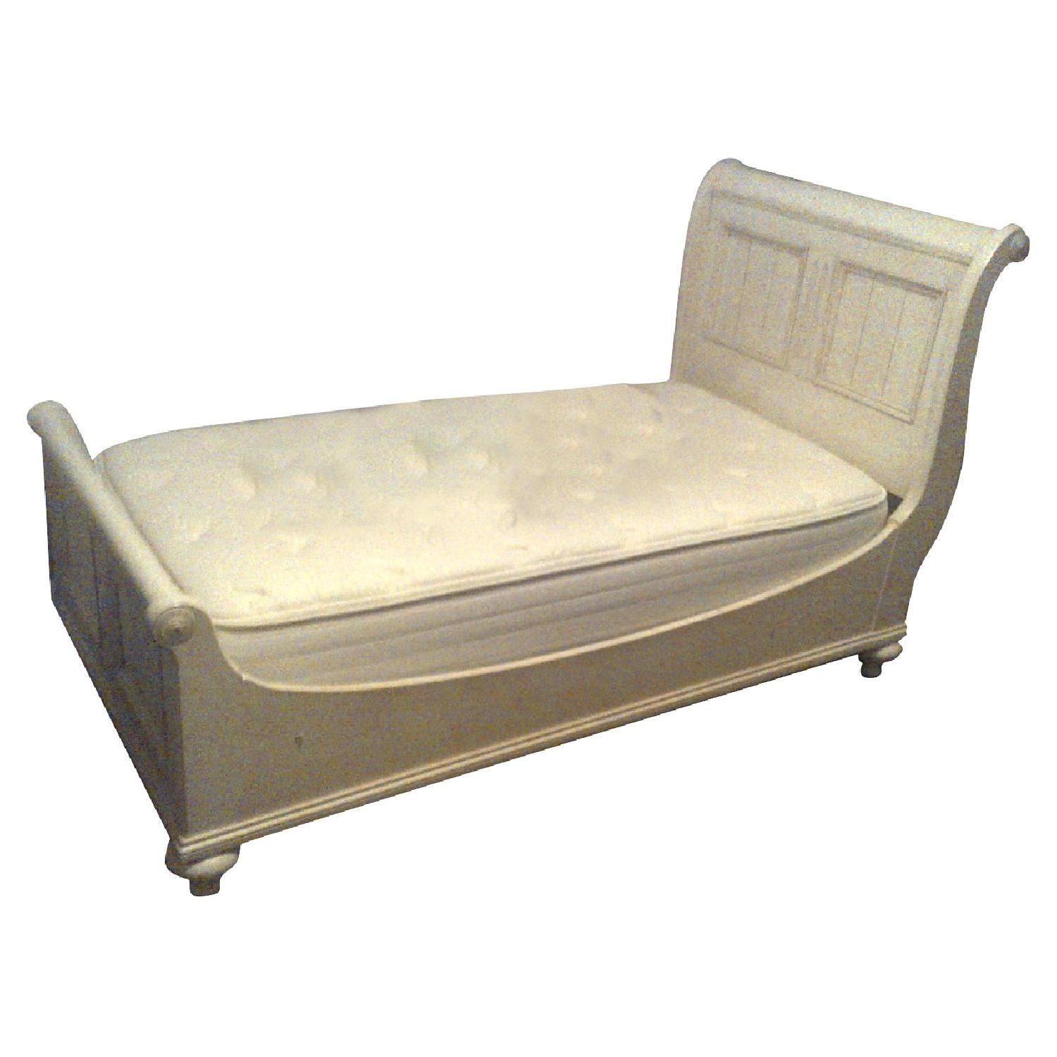 Ethan Allen Twin Sleigh Bed - image-0