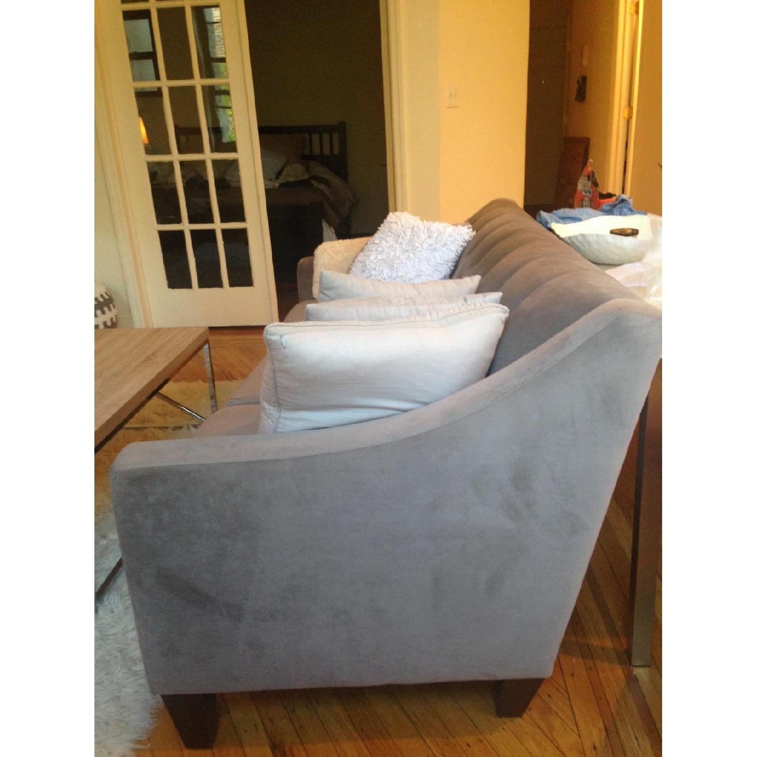 Macy's Velvet Tufted Sofa - image-2