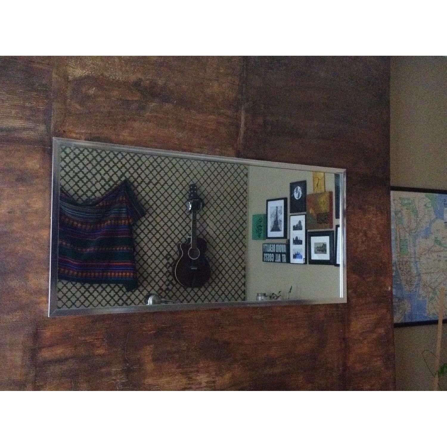 Silver Frame Floating Illusion Large Mirror - image-1