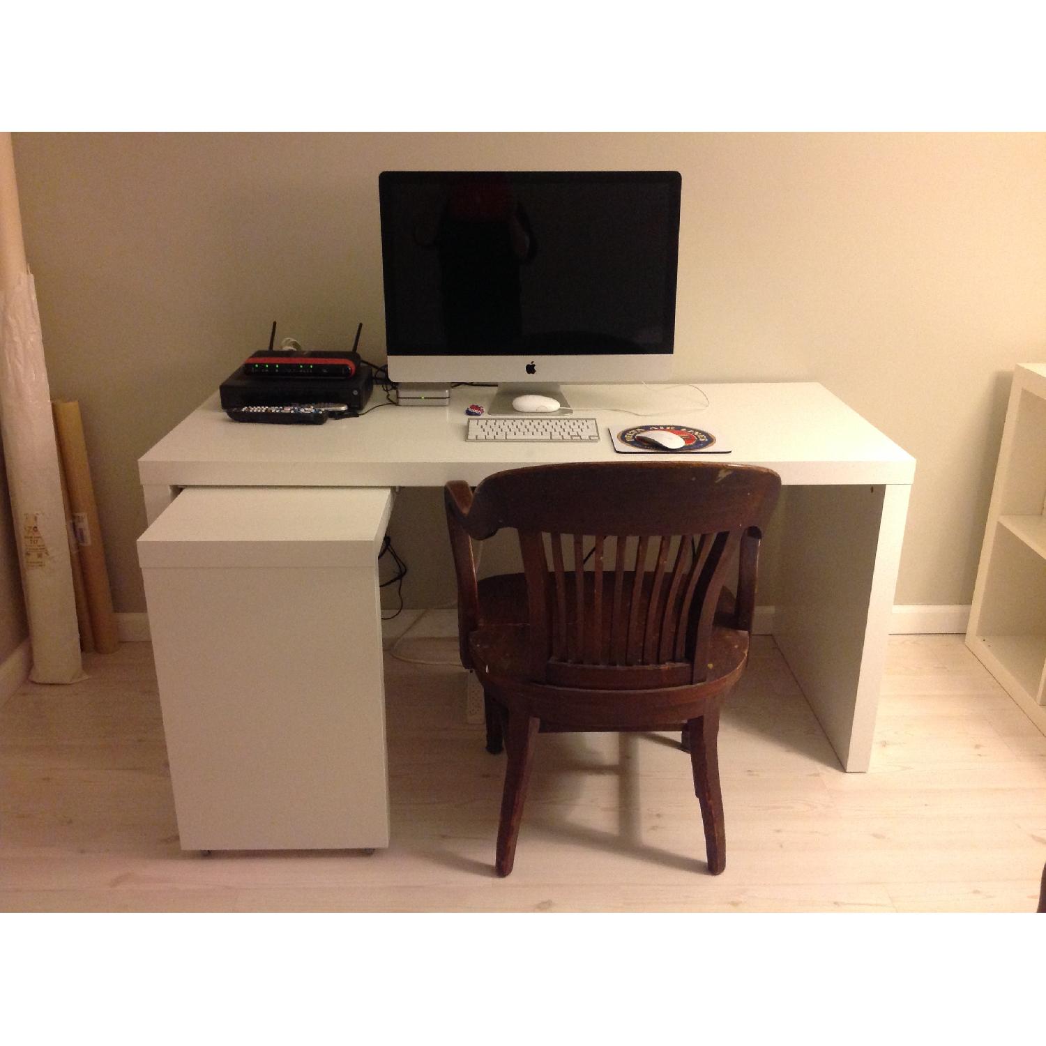 Ikea Computer Table Desk w/ Side Return - AptDeco