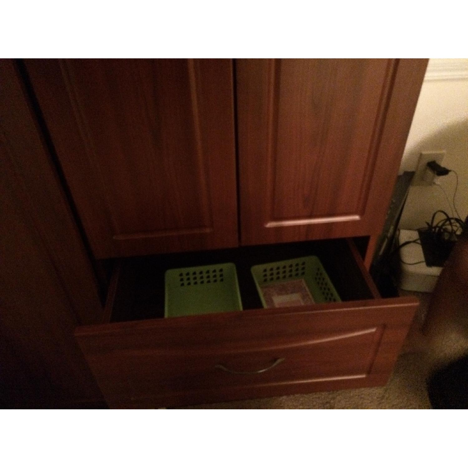 Dark Brown Finish Closet - image-1