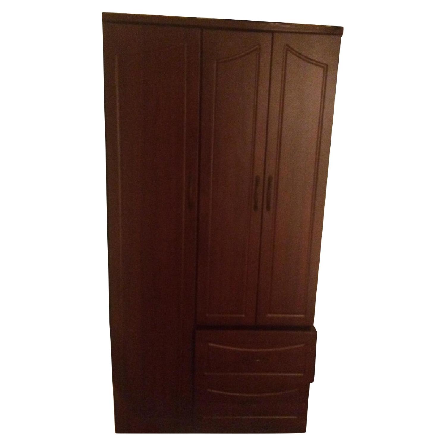 Dark Brown Finish Closet - image-0
