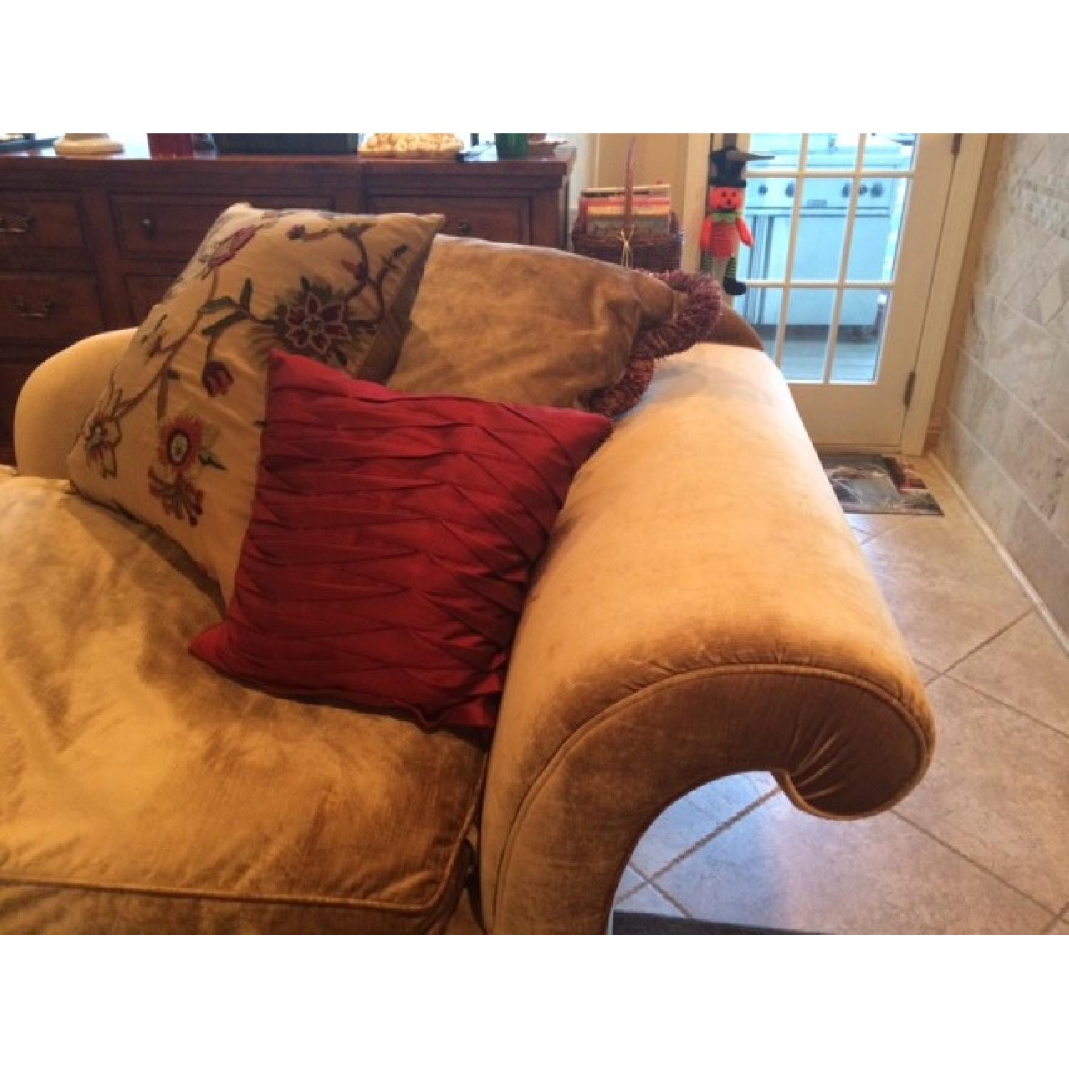 E.J. Victor Cut Velvet Fainting Sofa / Chaise - image-2