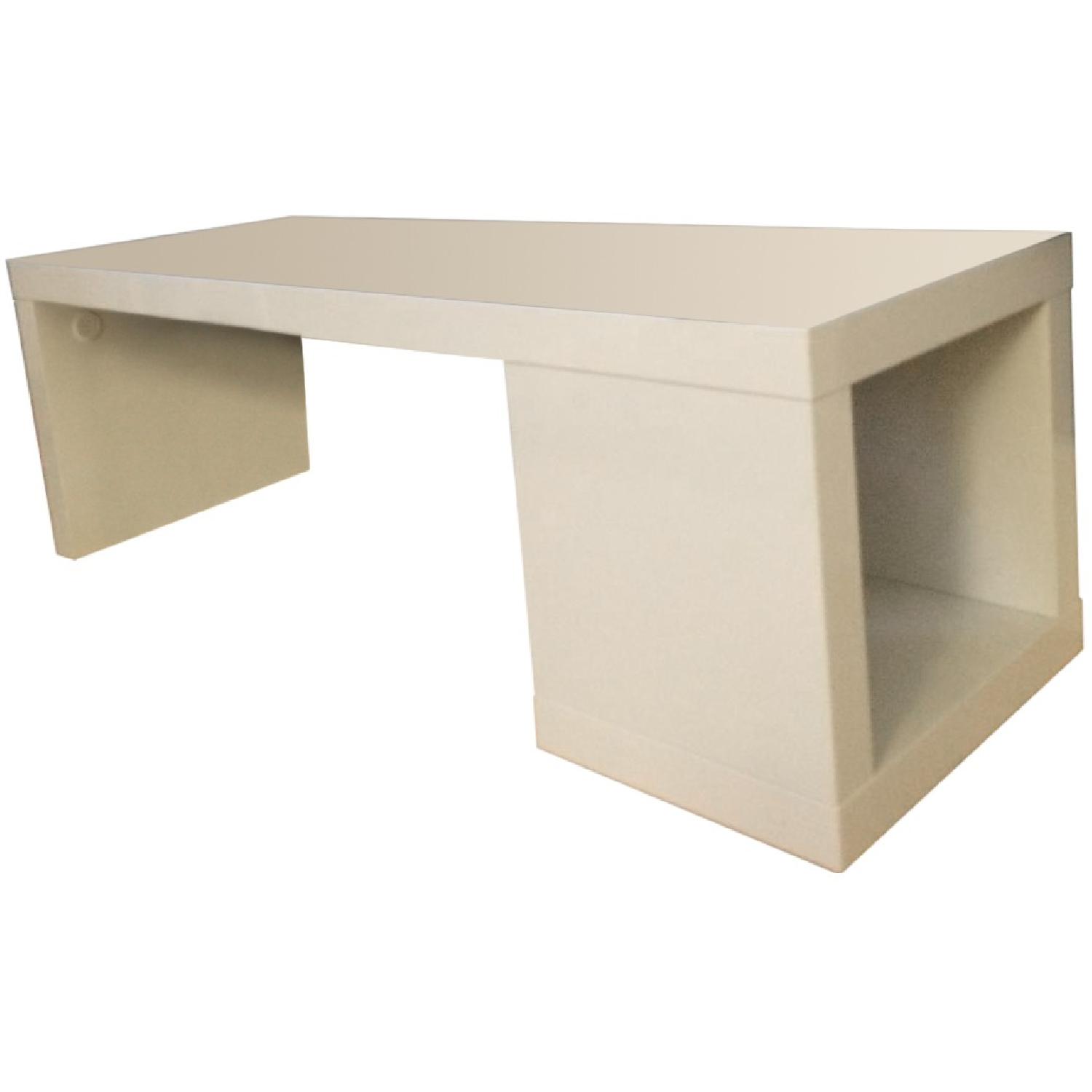 Ikea White TV Stand - image-0