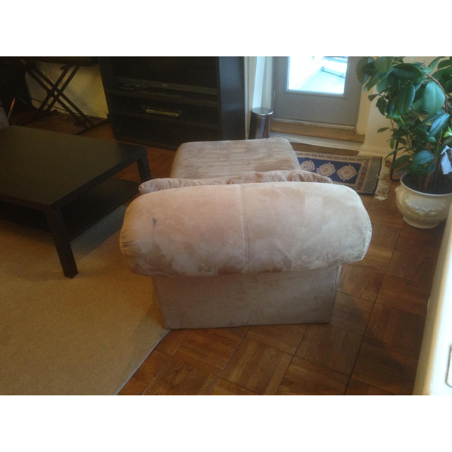 Beige Microsuede Chez Lounge - image-4