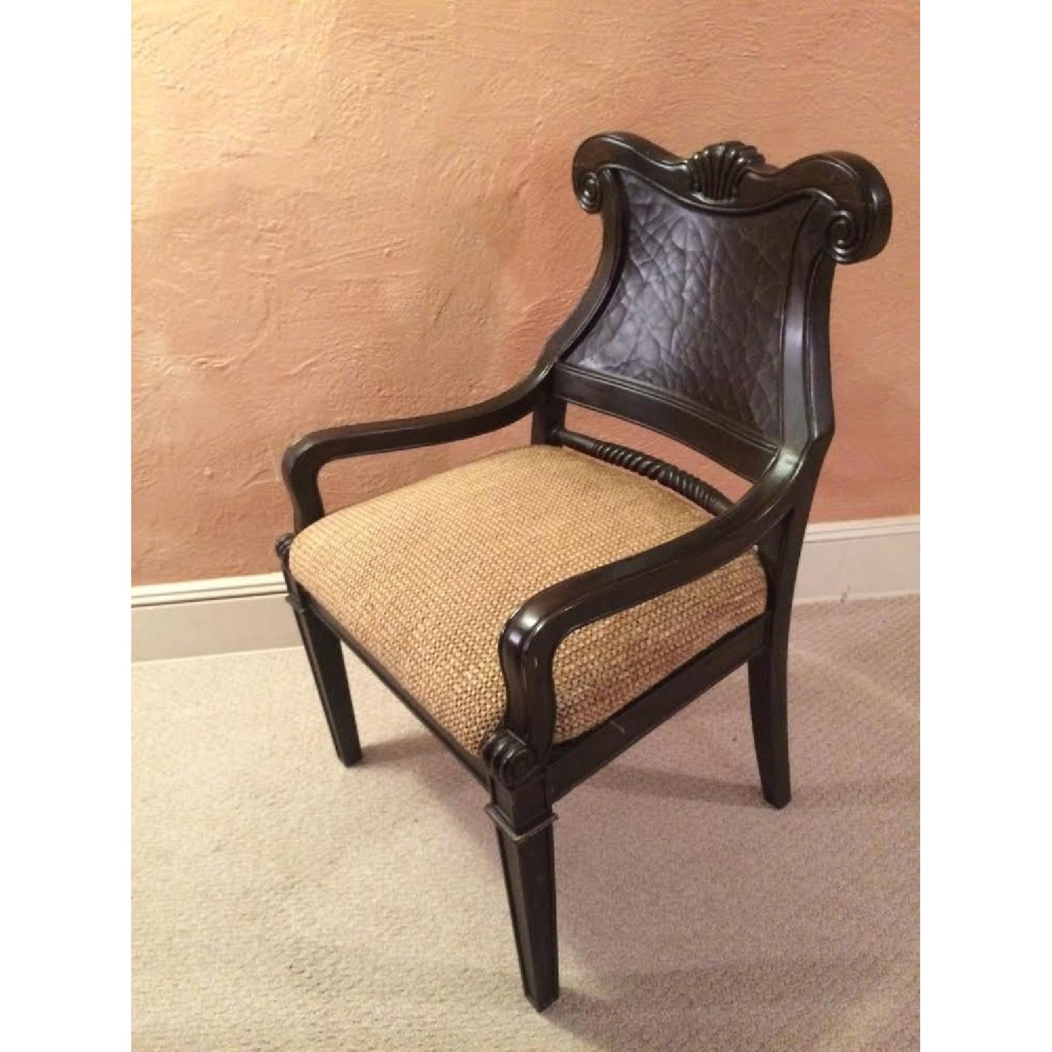 Round Metal Frame/Glass Top Dining Table w/ 6 Chairs - image-4